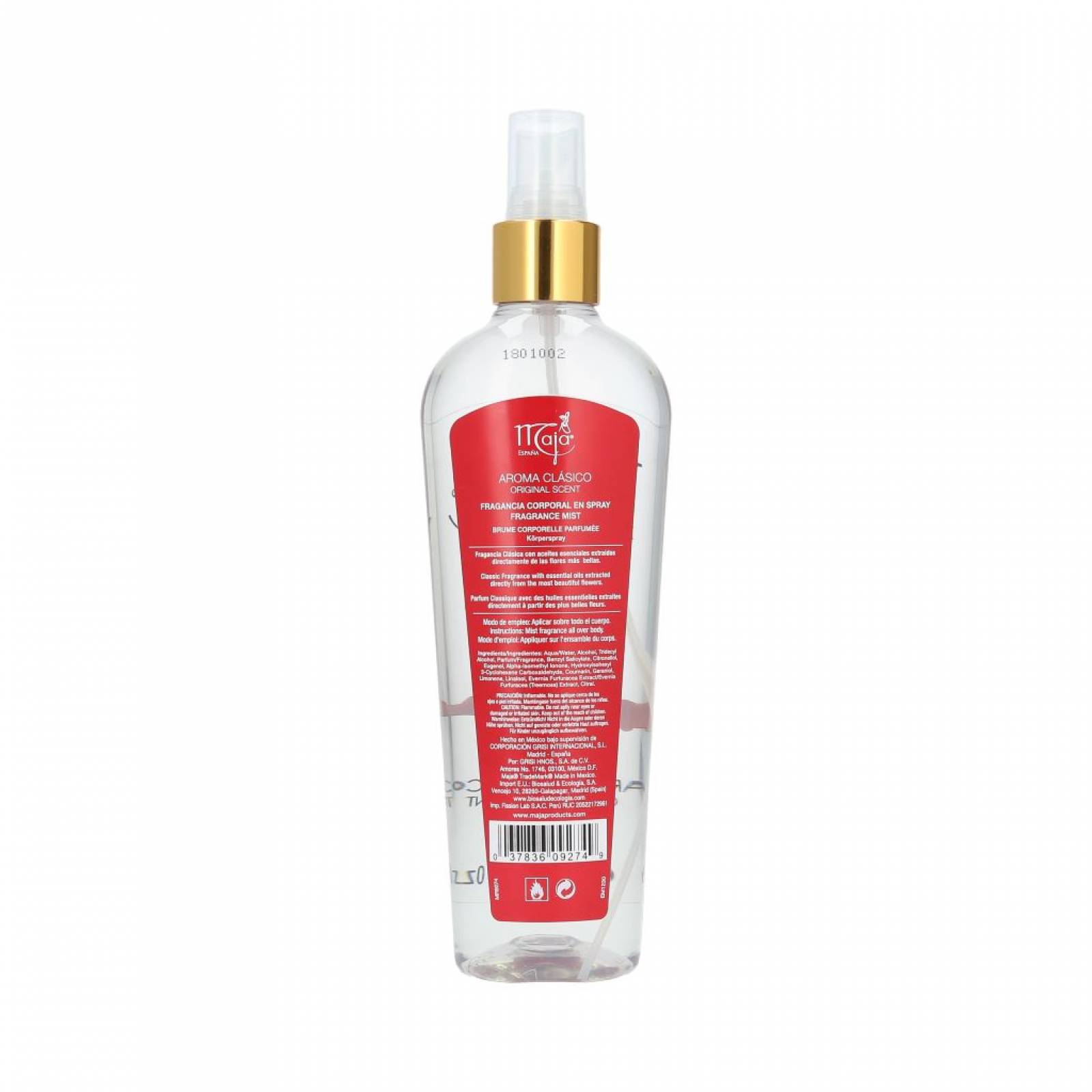 Fragancia Corporal Dama Maja Clásica 240 Ml