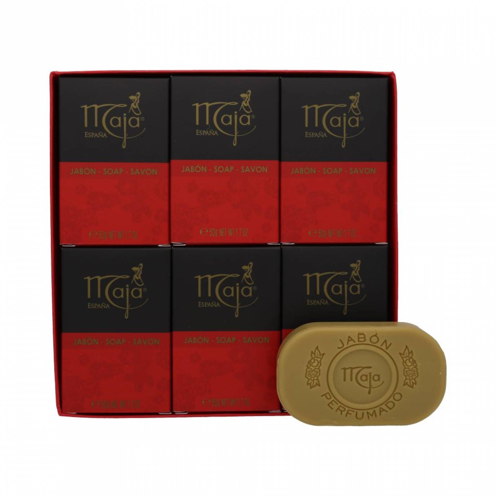 Set 6 Jabones Perfumados Dama Maja Clásica 50 G