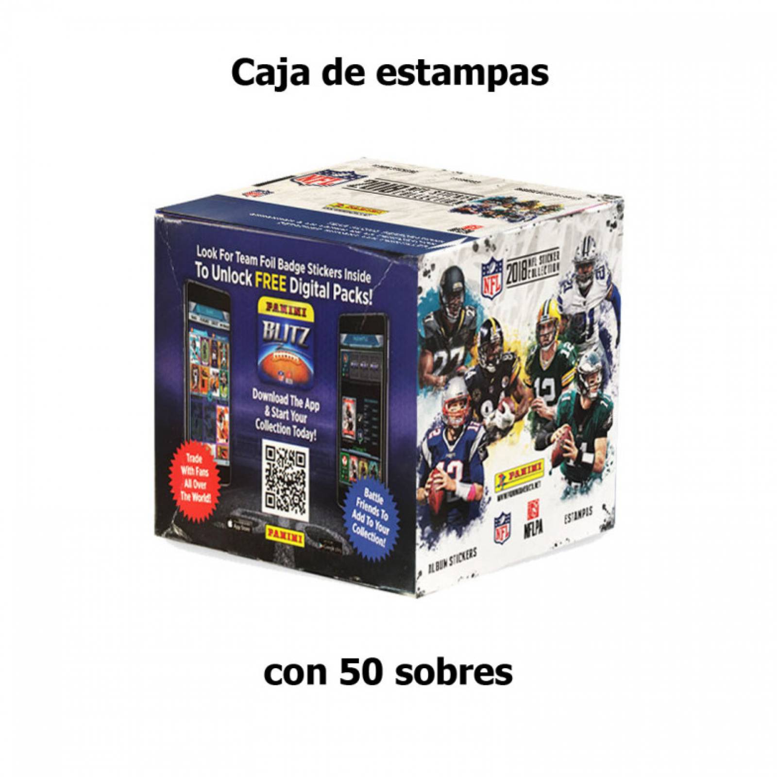 Caja Estampas Coleccionables NFL 250 Sticks Panini