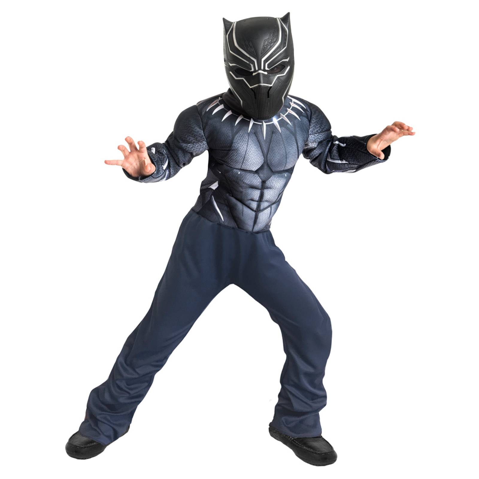 Disfraz Black Panther Con Mascara Niño Marvel Fantasy Ruz