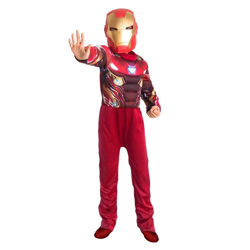 Disfraz Ironman Con Mascara Marvel Original Niño Fantasy Ruz