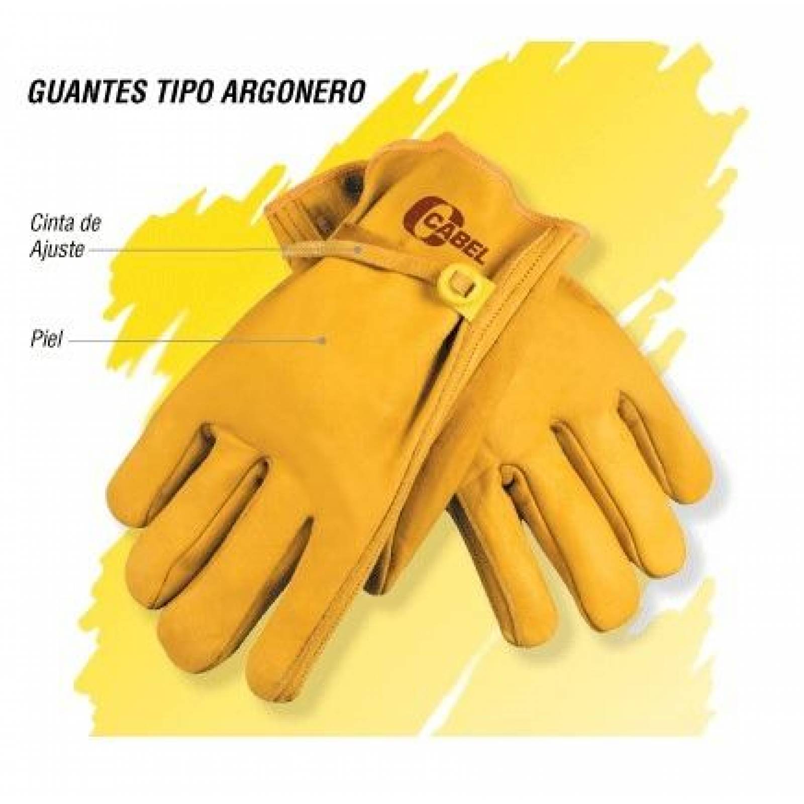 Guantes Tipo Argonero Piel Herramienta Cabel