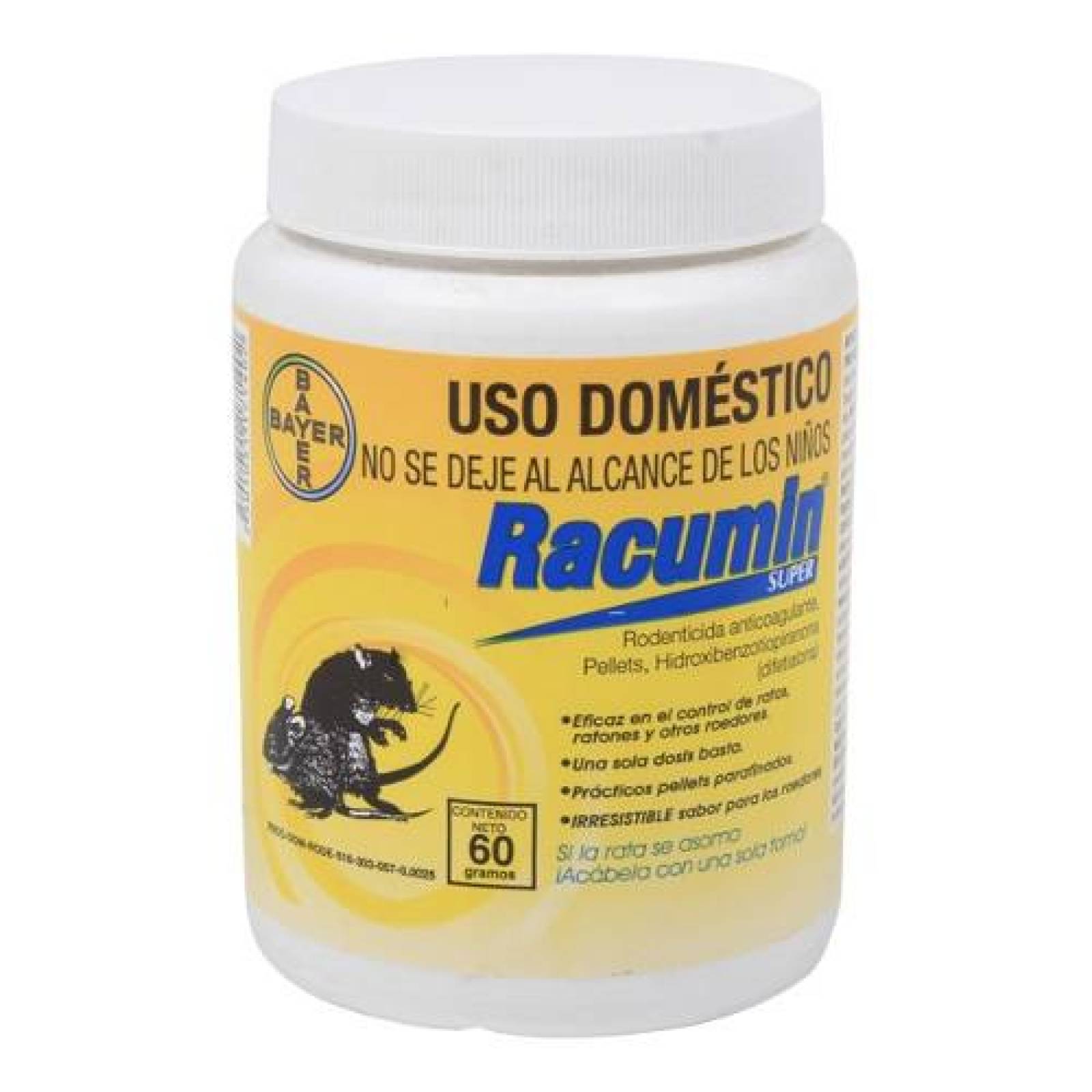 Veneno P/Rata Insecticida Racumin Ratas 60 Gr Bayer Jonson