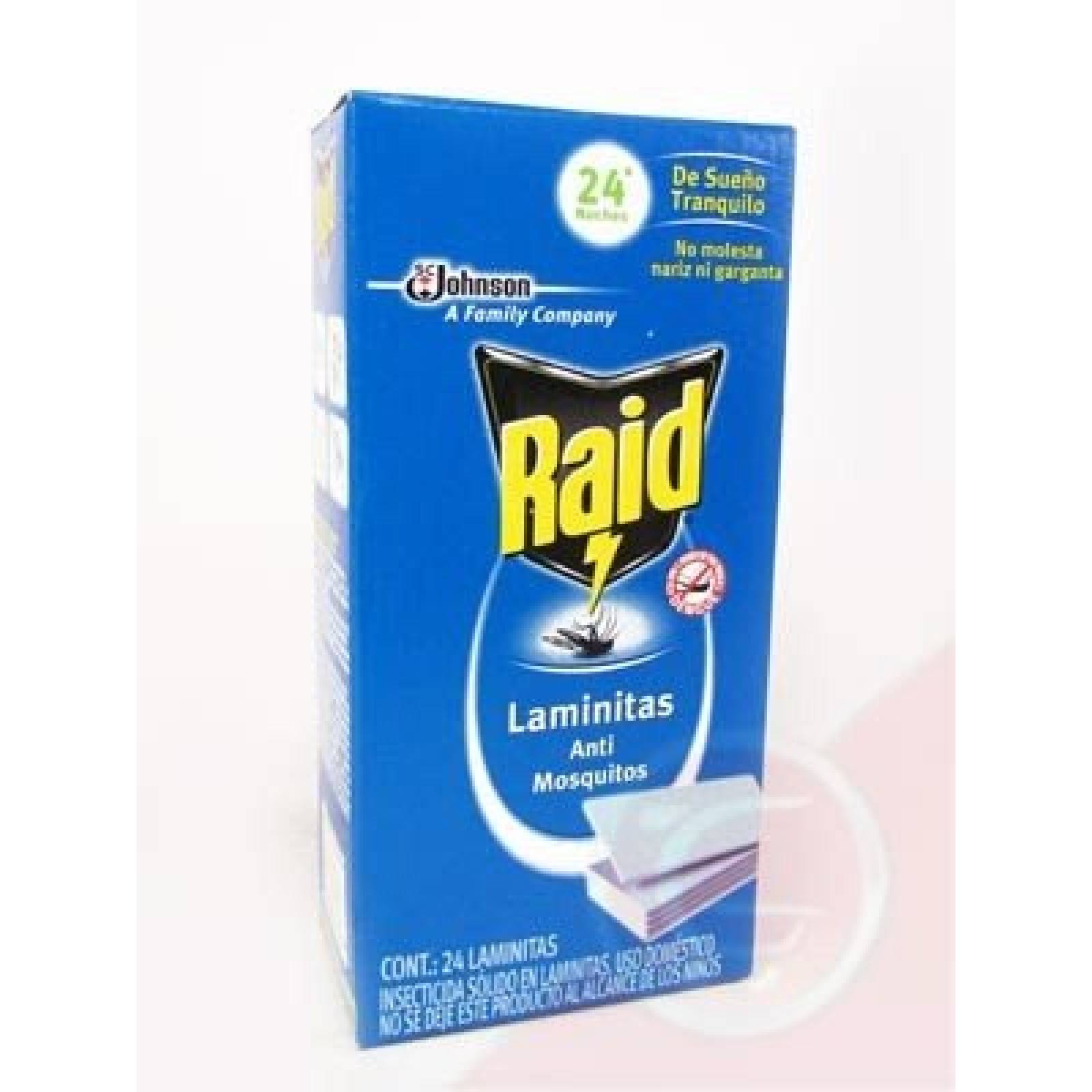 Insecticida Raid Laminitas 24 Piezas Bayer Jonson
