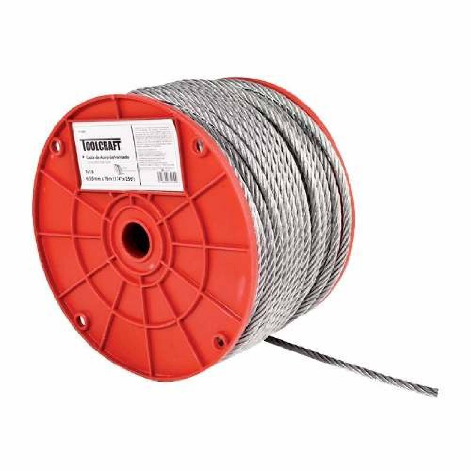 Cable Acero Cubierto PVC Toolcraft 19 Hilos Tc0992