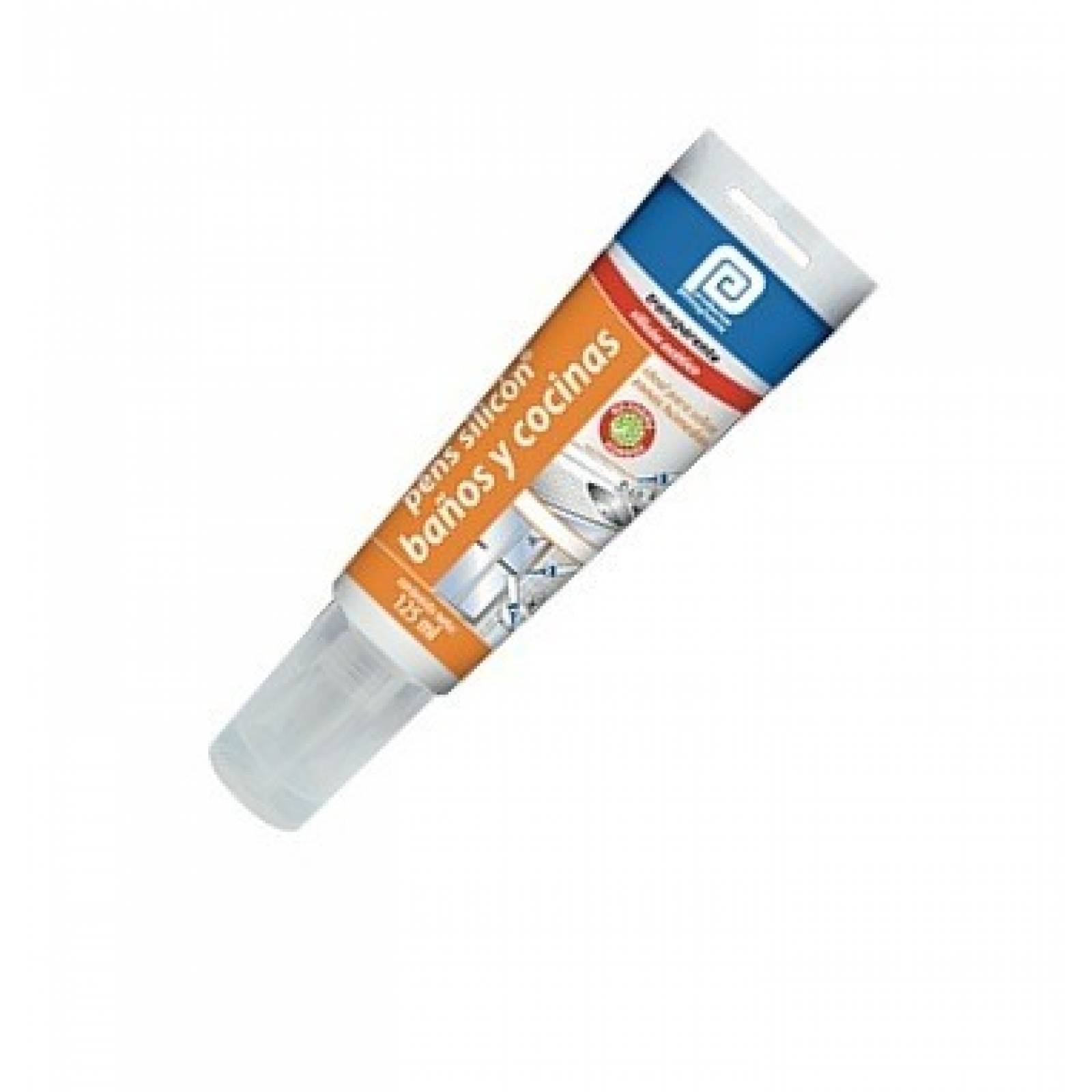 Silicon Acetico Sellador Tubo  Baño Cocina 125ml Pens