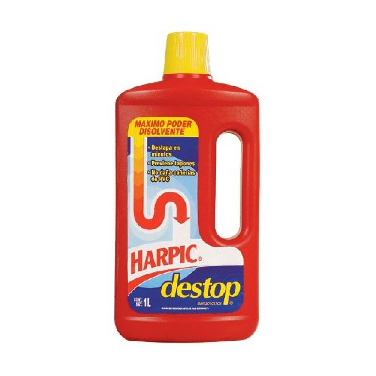 Liquido Destapacaños Destop 1 Litro Limpieza WC Harpic