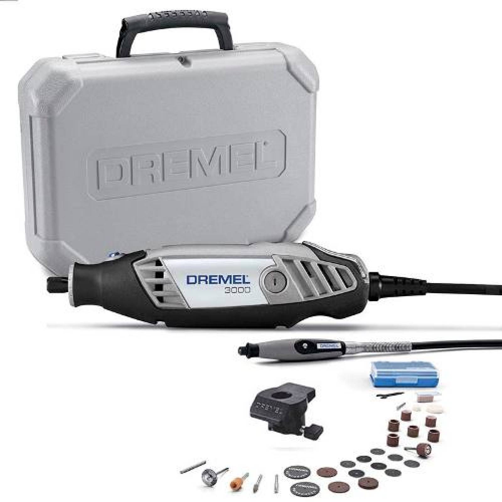 Kit Mototool Dremel 3000 + Kit B&d Accesorios 180 pz Dremel