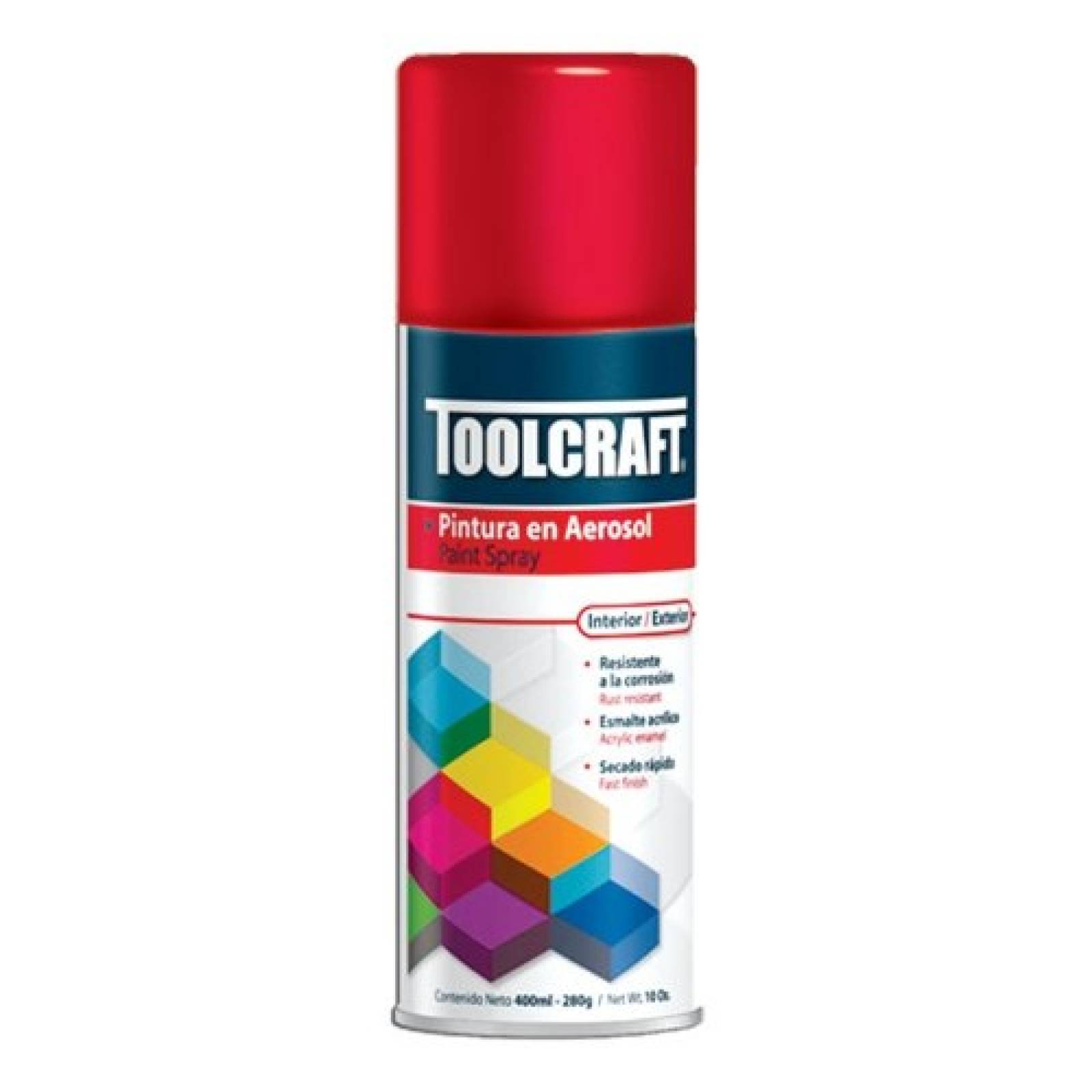 Pintura Aerosol Roja Brillante 400ml Toolcraft TC1644