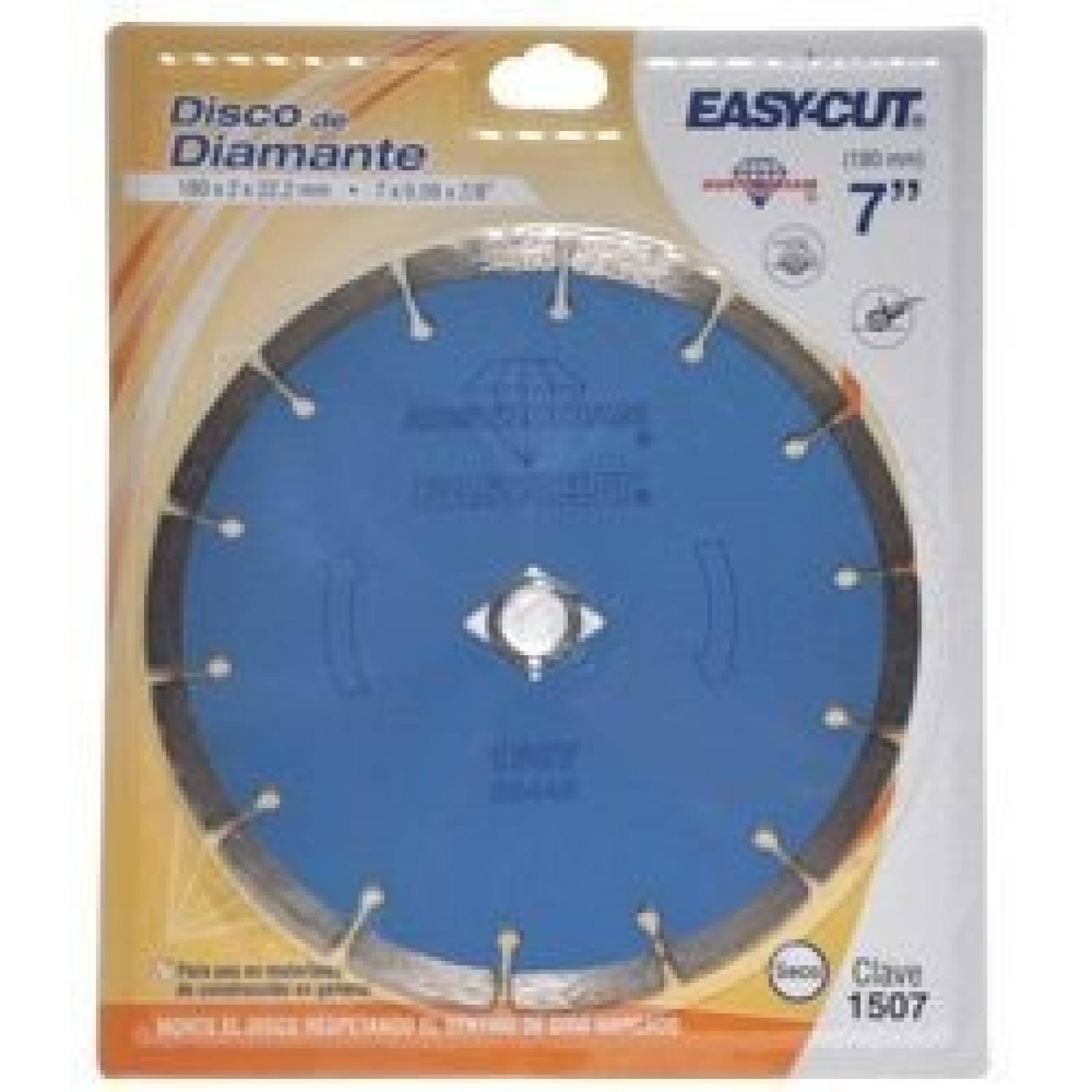 Disco Corte Diamante Segmentado 7 Pul Esmeril 1507 Austromex