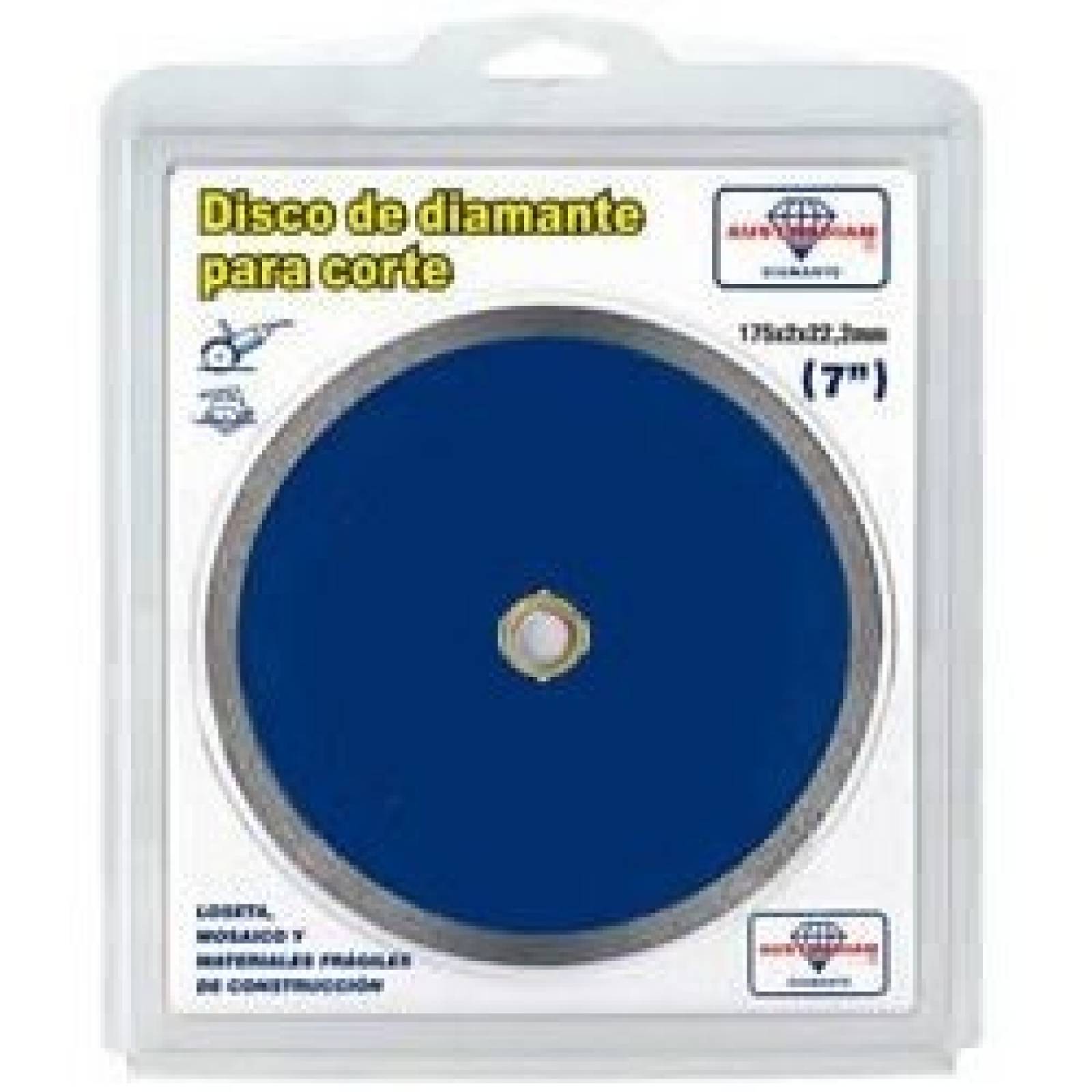 Disco Corte Diamante Esmeriladora 7 Pul Azul 1546 Austromex