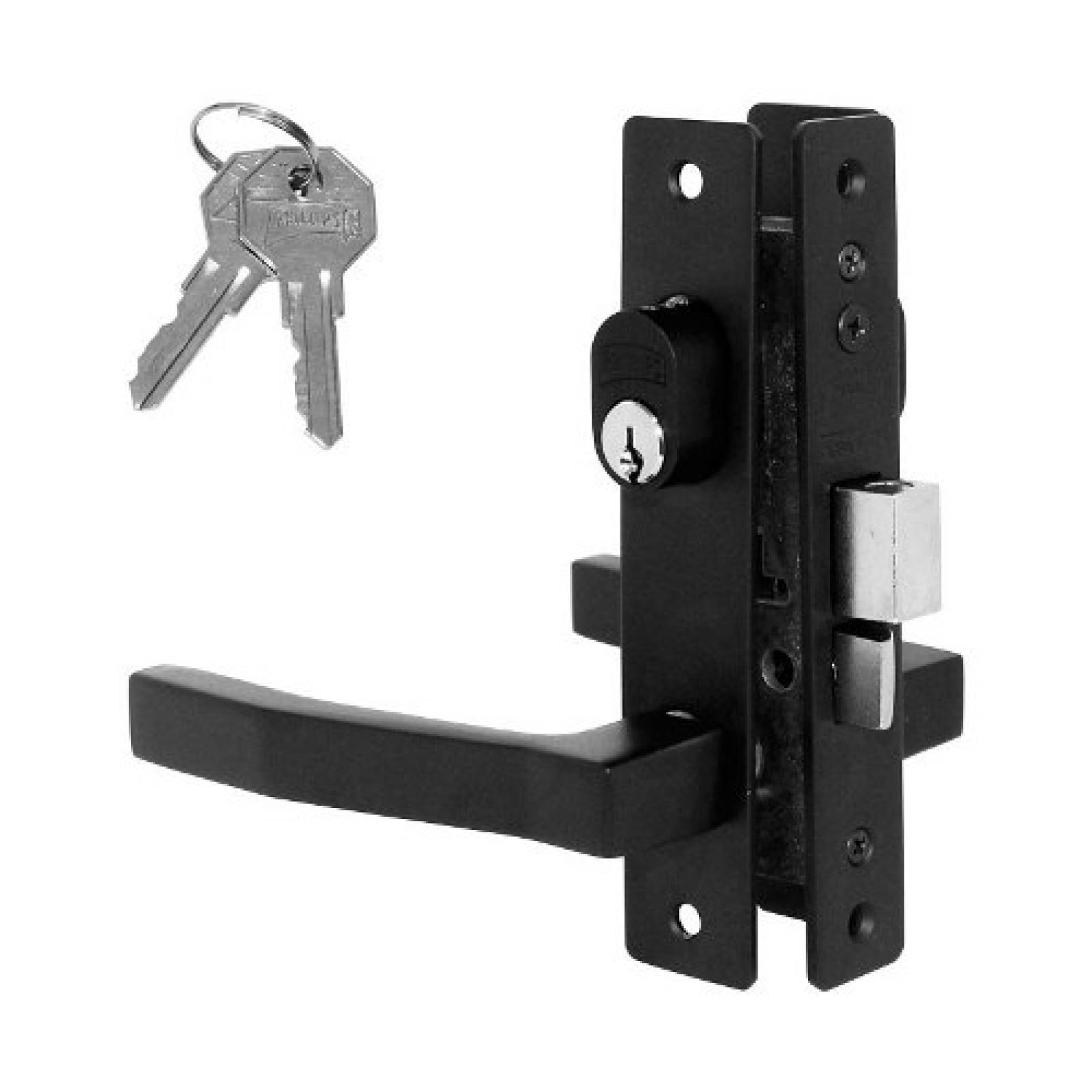 Cerradura Puerta Aluminio Embutir 550 Negro Phillips