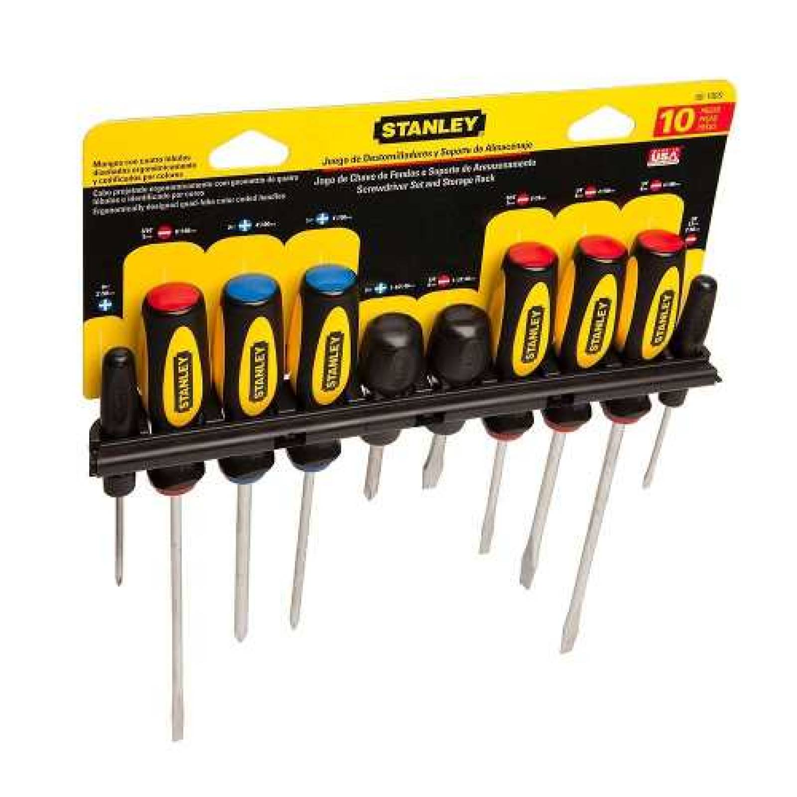 Juego Desarmadores Stanley 10 Pz Mod.60100S