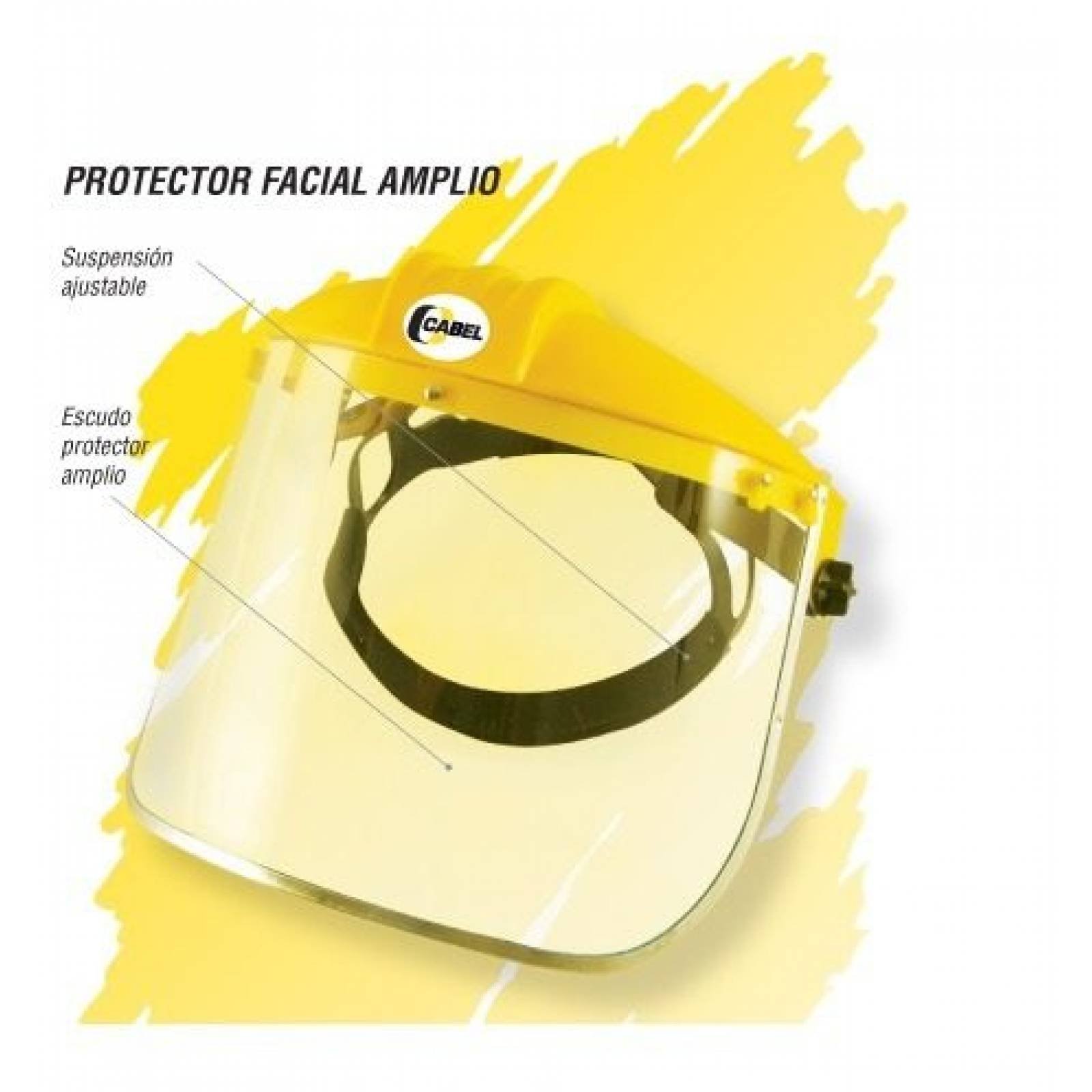 Protector Facial Amplio Suspension Ajustable Cabel CTA-P