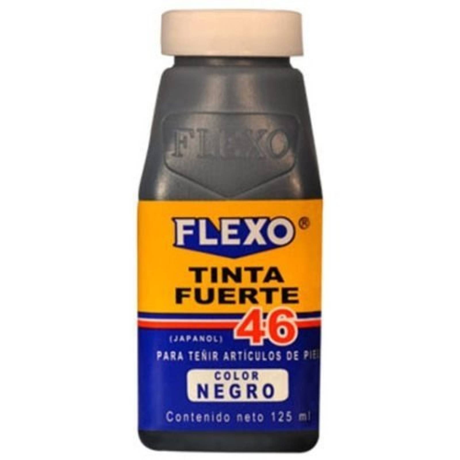 Tinta Fuerte Calzado Piel Chamarra Bolsa Negra Flexo 125ml