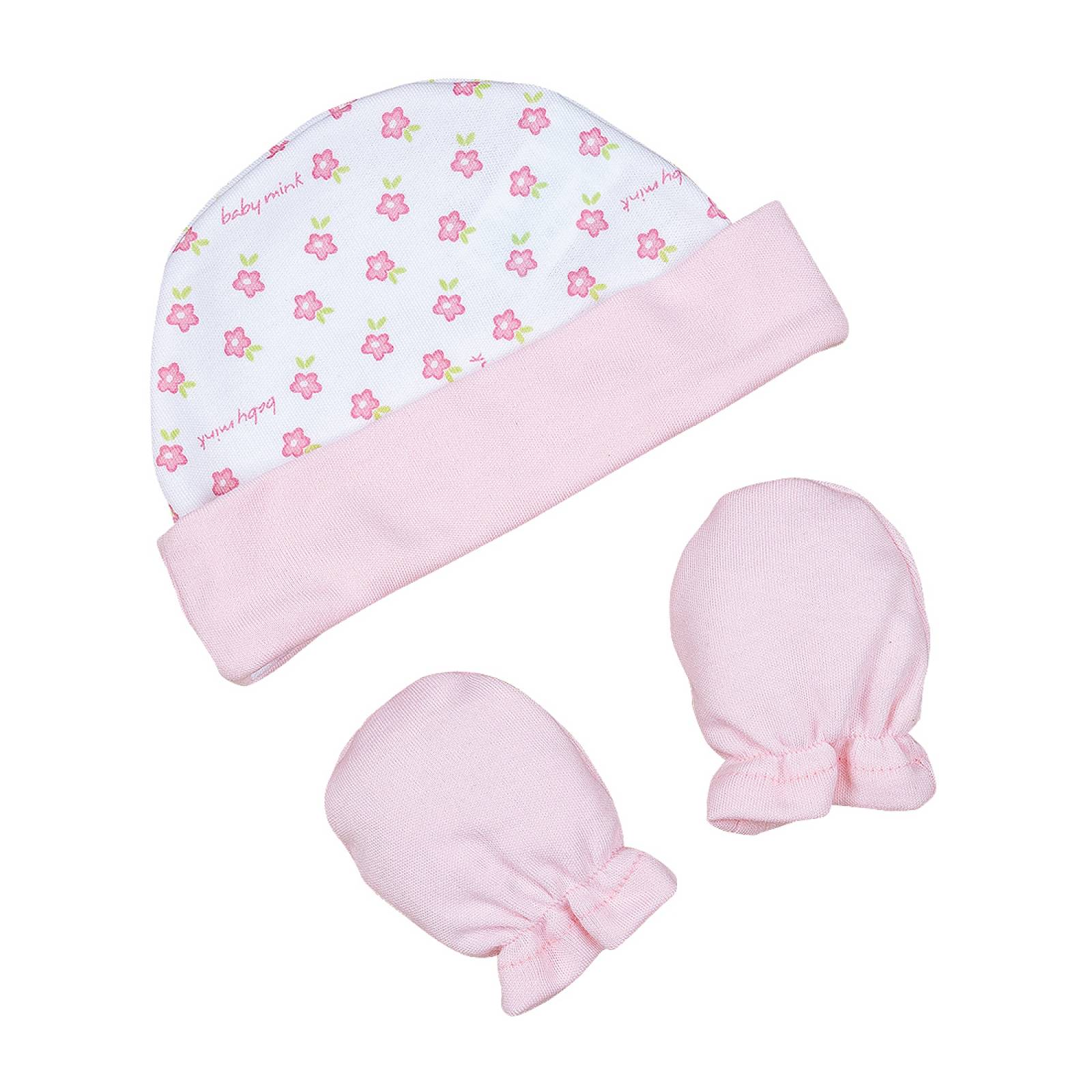 Set Gorro + Manoplas Bebe BabySweet 0-3 meses Baby Mink