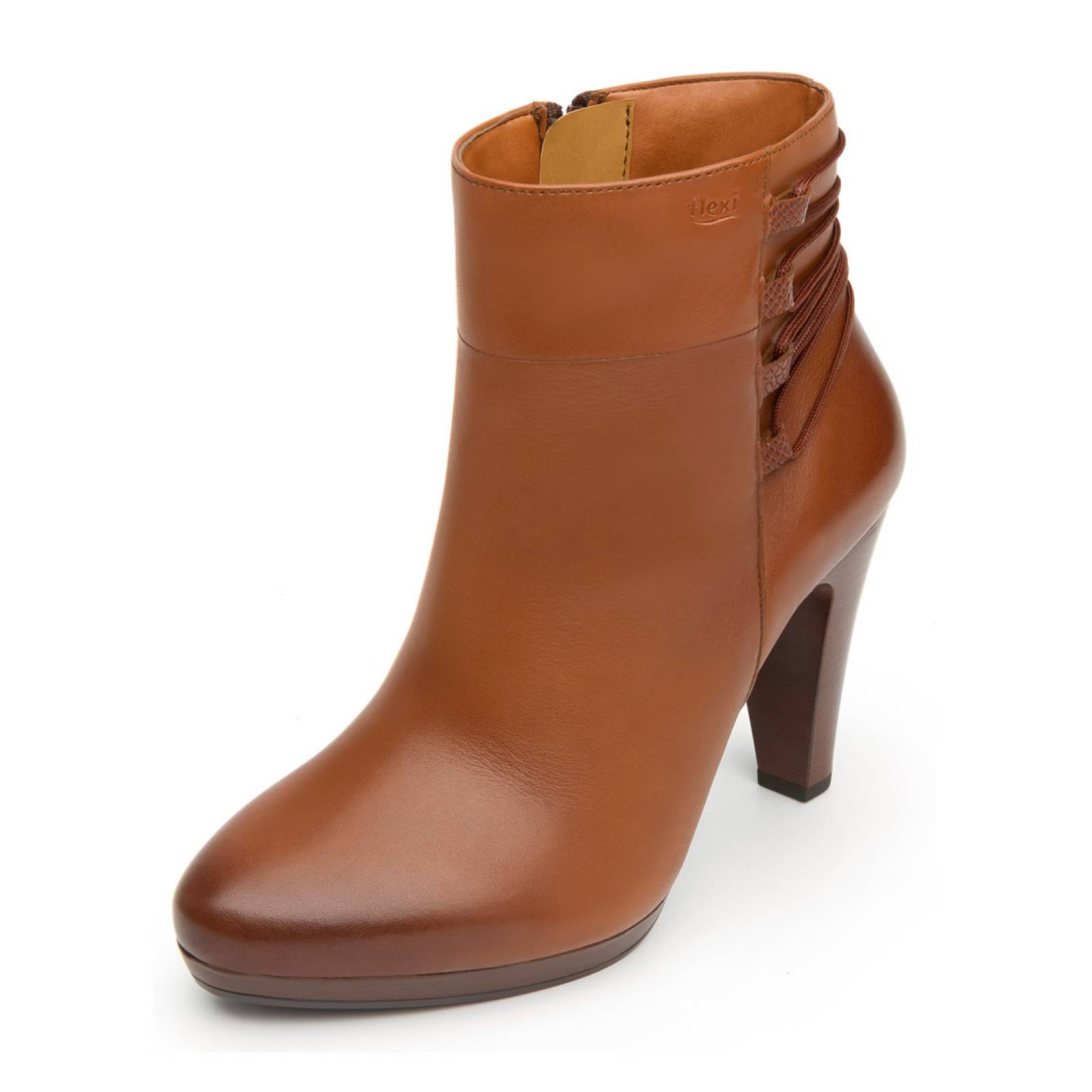 Botin Flexi Casual Granada Bota Tan Dama Moderno Mujer Rudos