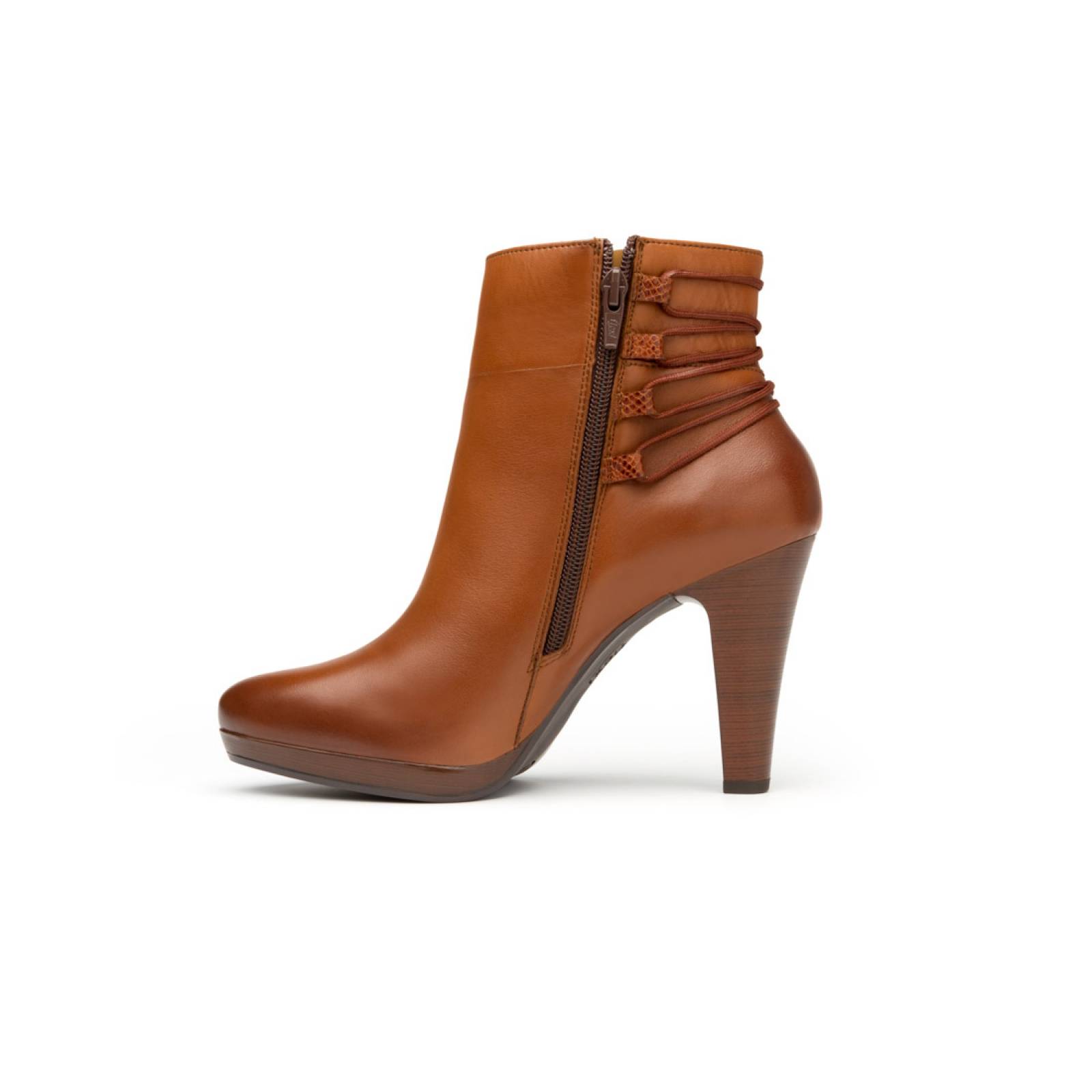 Botin Flexi Casual Granada Bota Tan Dama Moderno Mujer Rudos