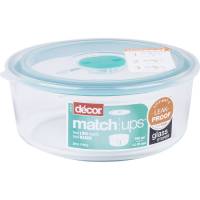 Contenedor Hermético Redondo Vidrio Décor Match 750Ml