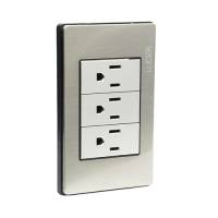 Placa Metálica Con 3 Contactos Aterrizados Ad-4681 Adir
