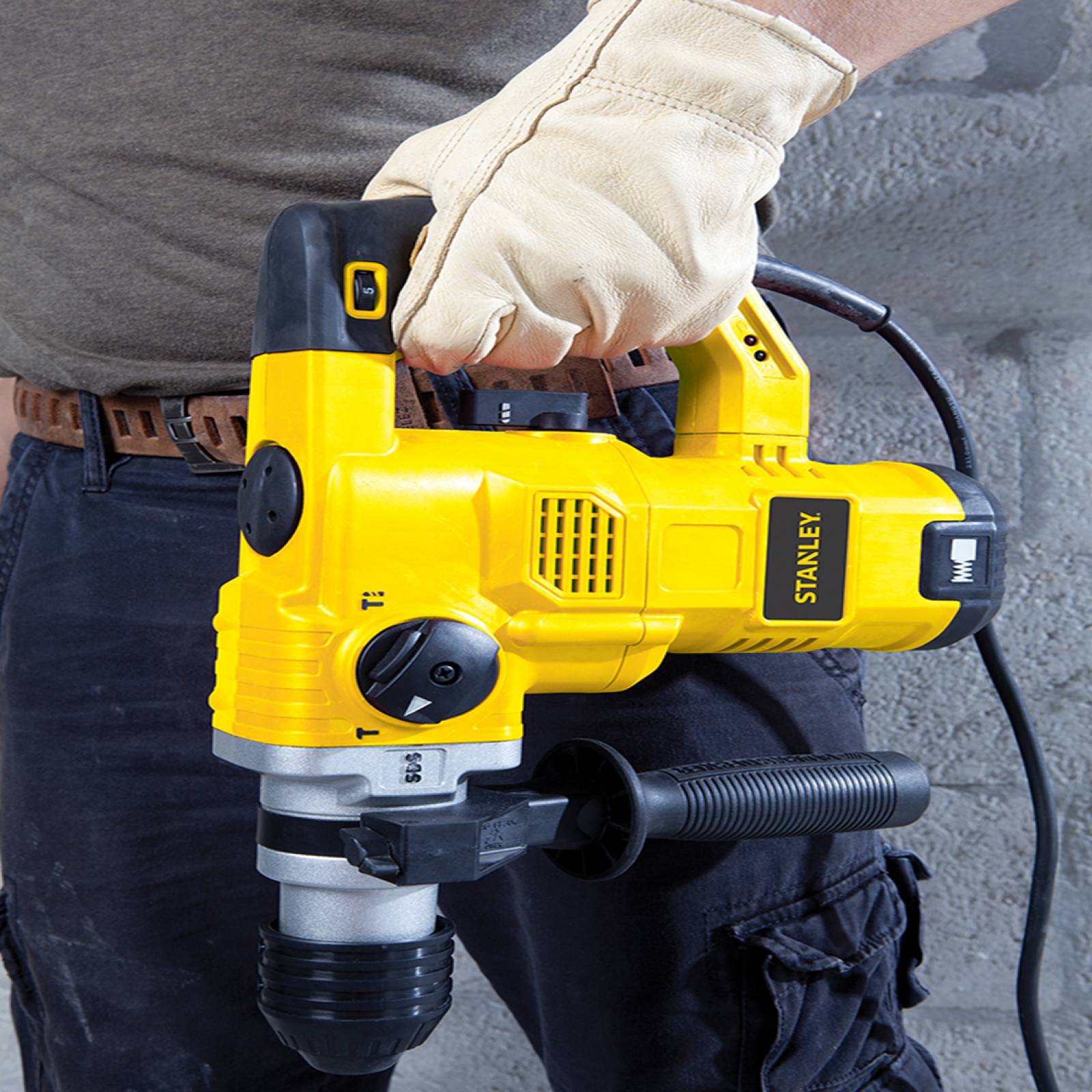 Rotomartillo SDS 1-1/4 pulg 3 Modos 7 Borcas 1250 W Stanley