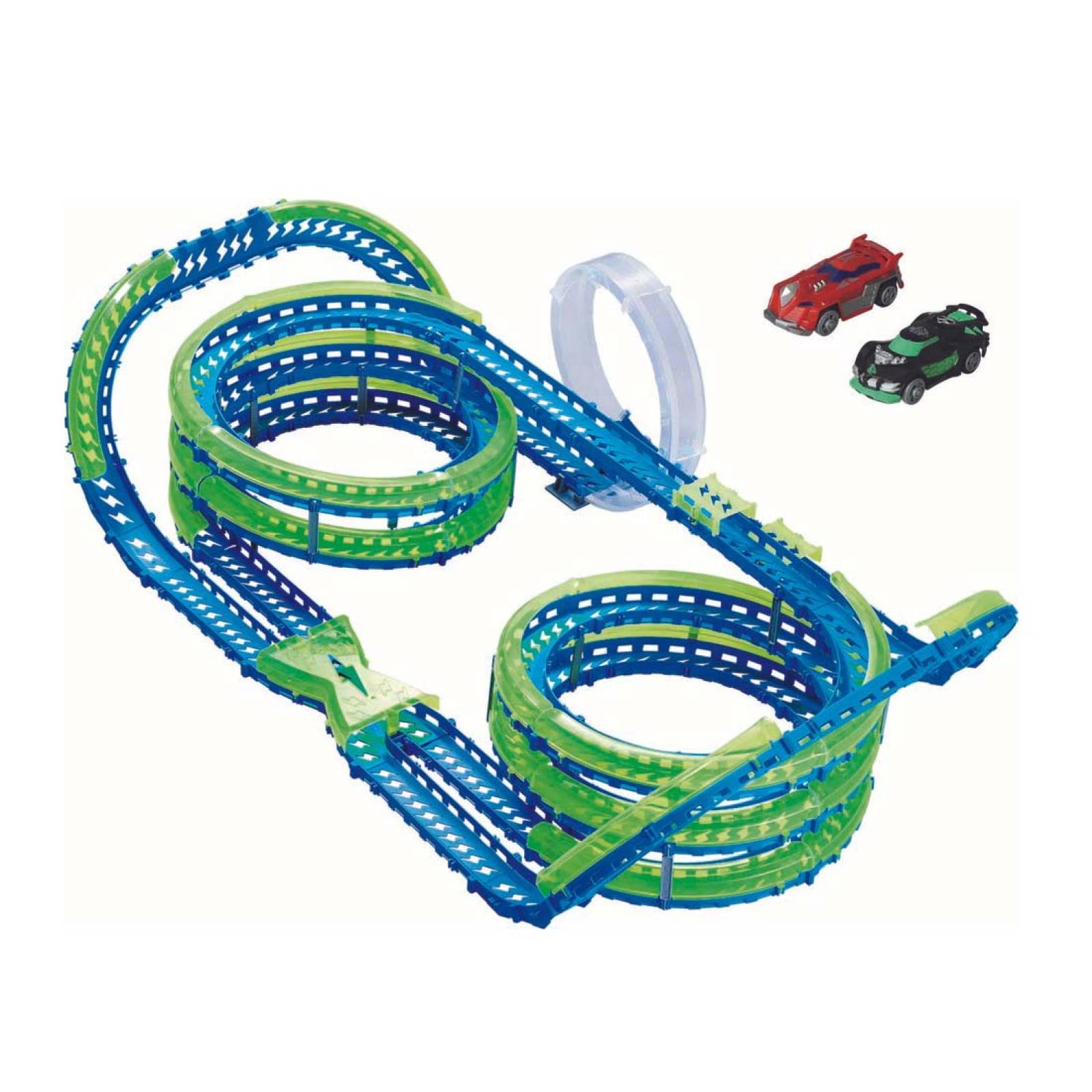 Pista Autos Sensor Onda Super-Helix Speedway Wave Racer Toys