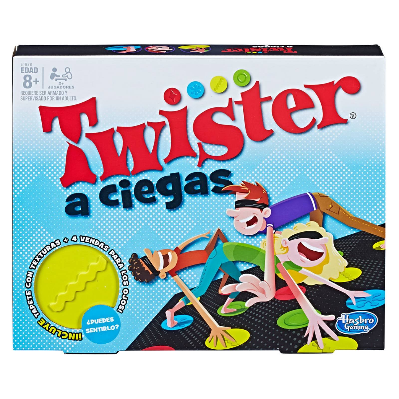 Twister a Ciegas Tapete Con texturas y Vendas Hasbro Gaming