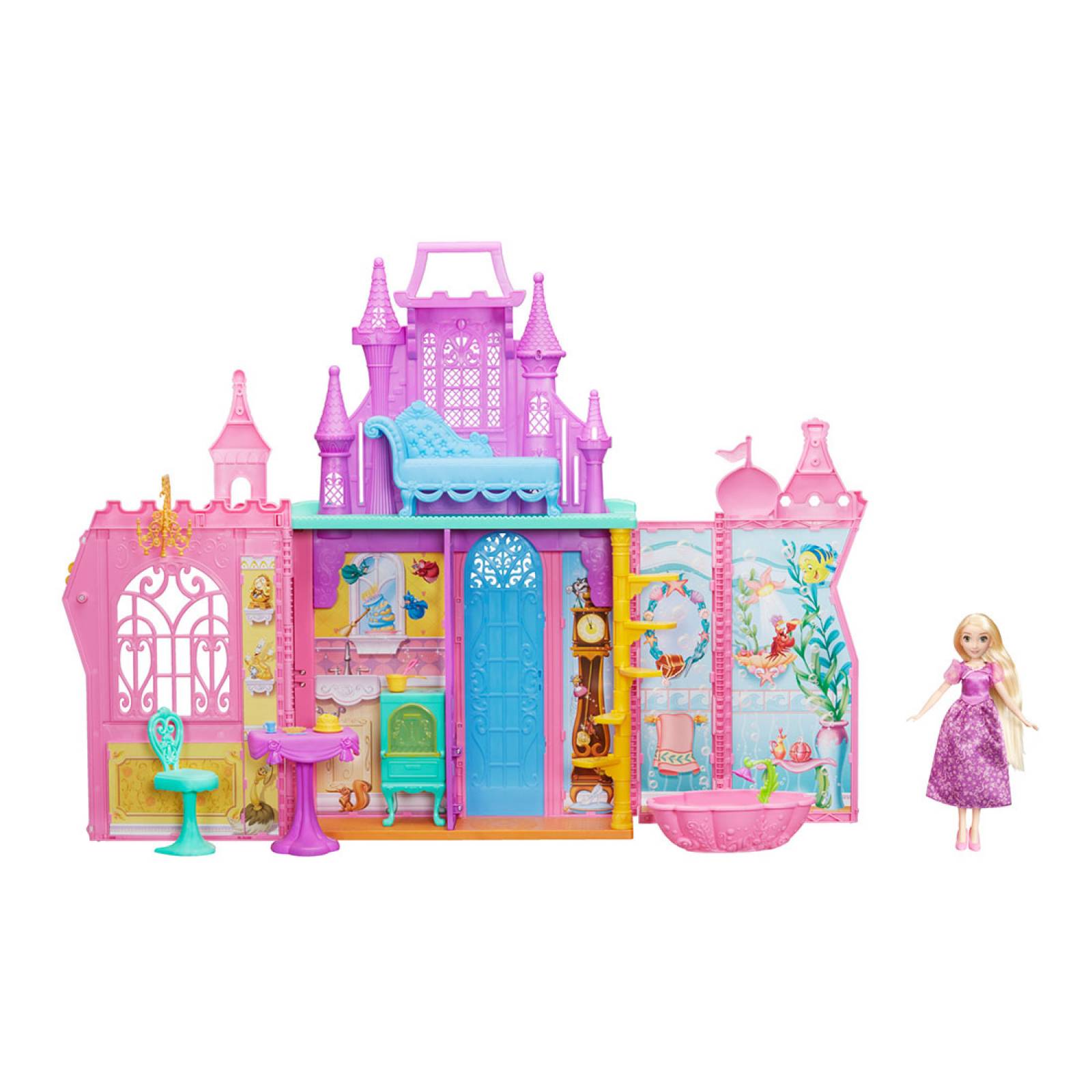 Palacio De Princesas Disney 4 Áreas Temáticas Hasbro