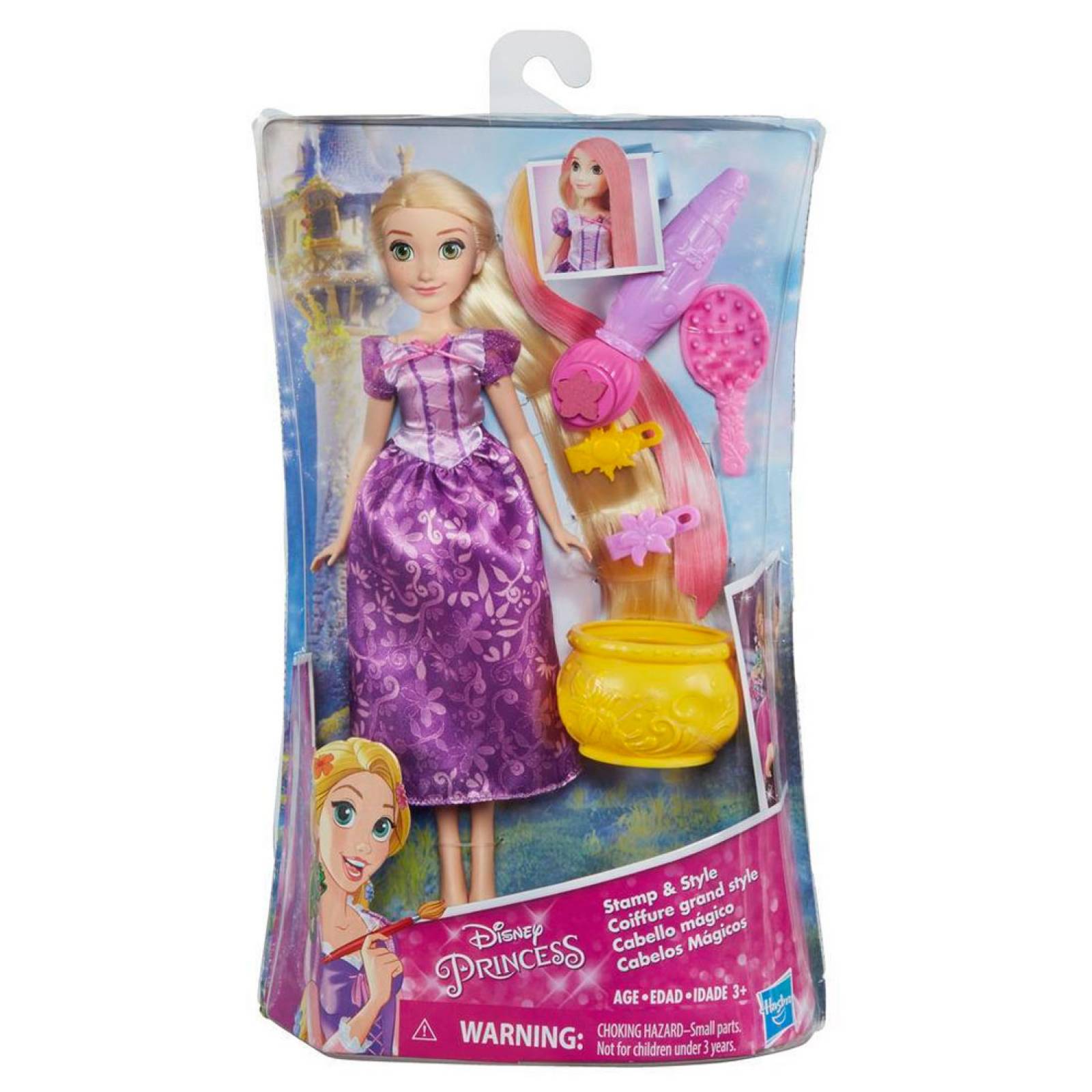 Muñeca Princesa Rapunzel Cabello Mágico Disney Hasbro