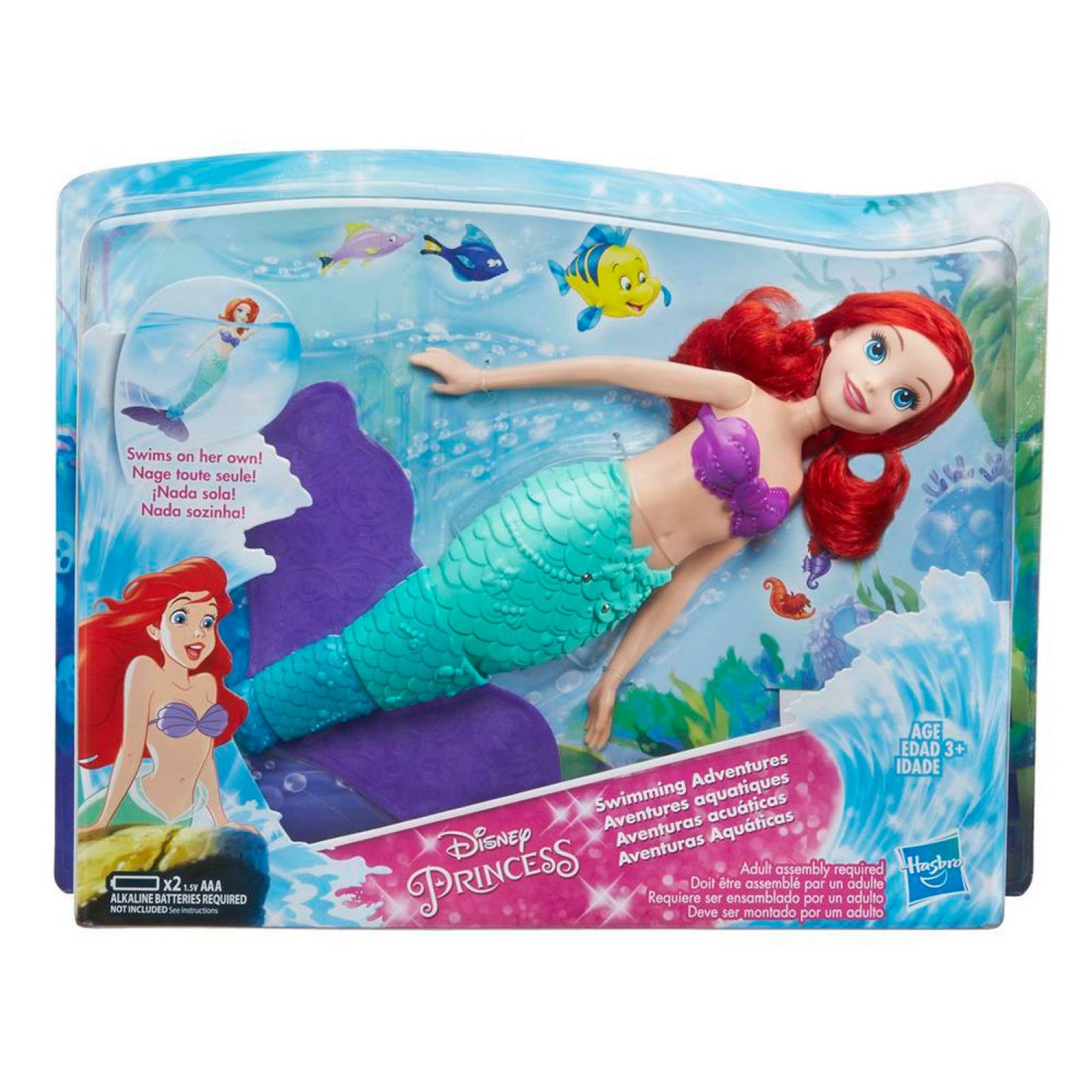 Ariel Aventuras Acuáticas Disney Princesas Hasbro