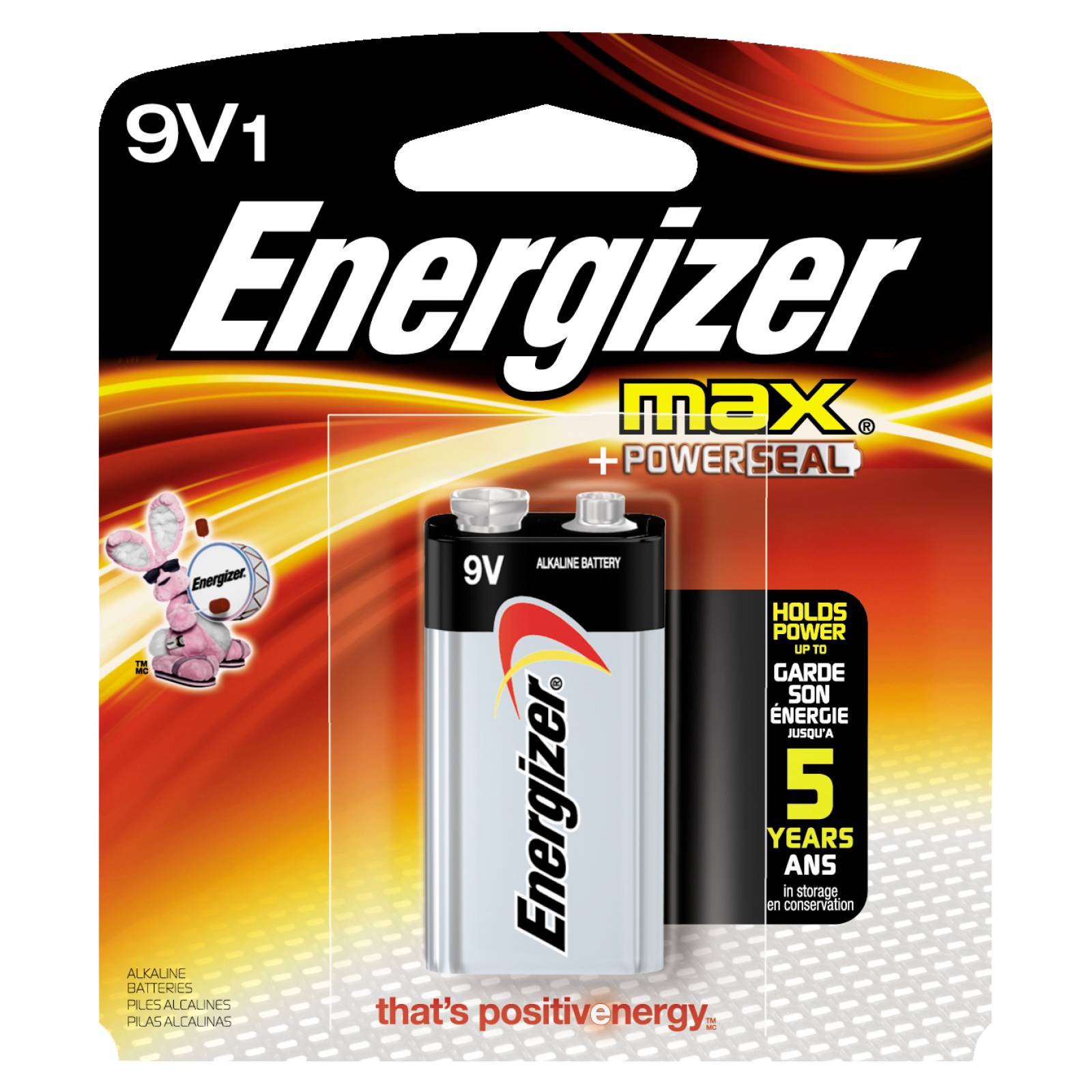 Baterias Pilas 9 Voltz Alcalinas Max Energizer