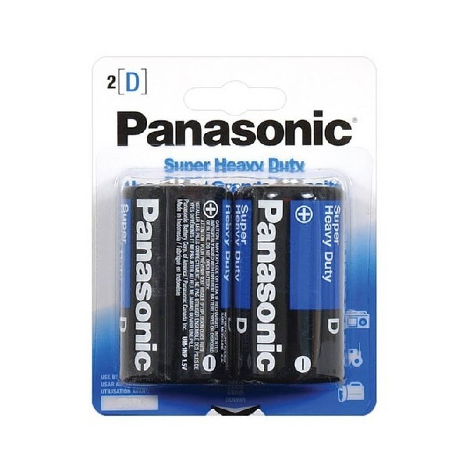 Baterias Pilas Carbon D 2 Piezas Panasonic