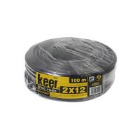 Cable De Uso Rudo 2X12 Rollo100 Mts Negro Sanelec