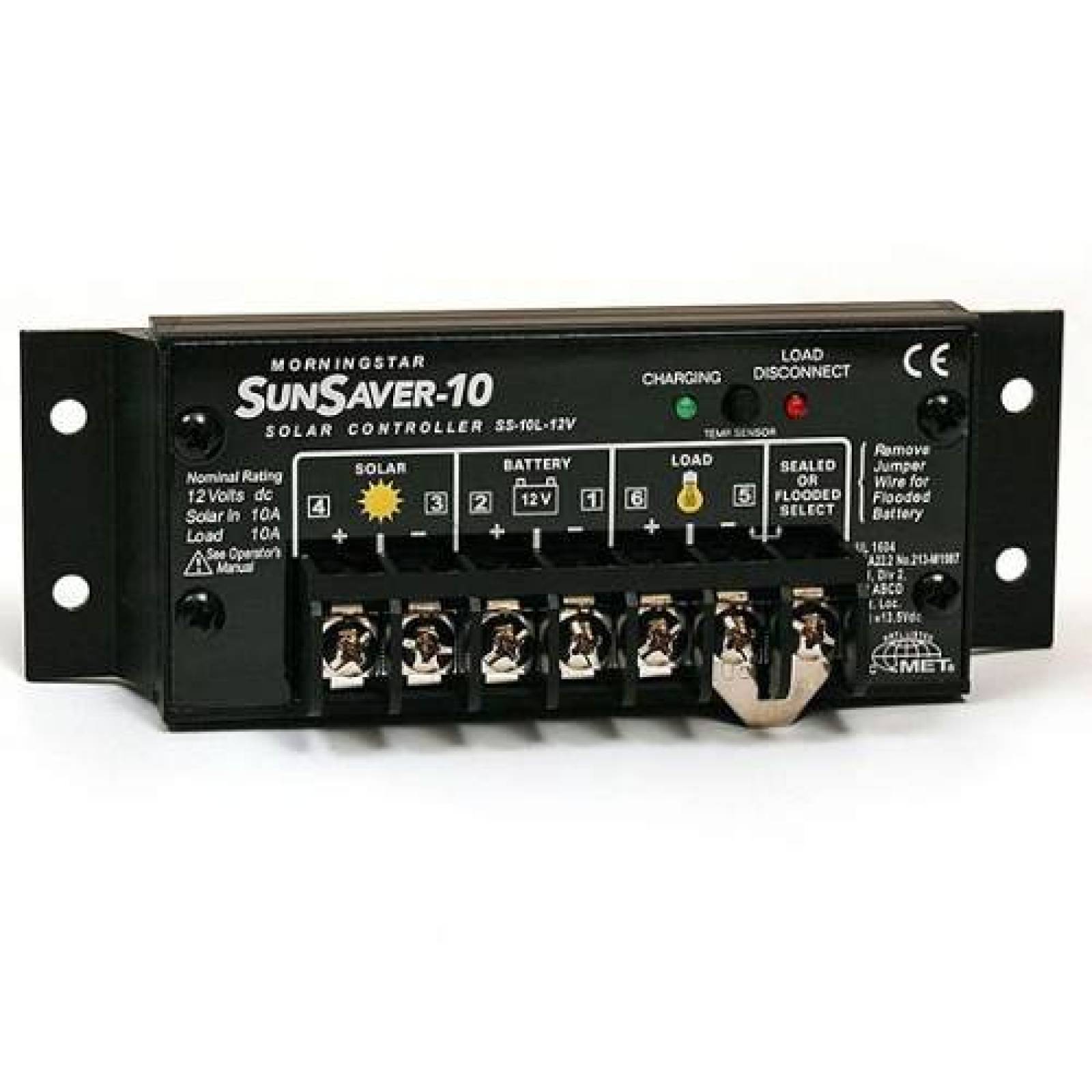 controlador Carga Sunsaver SS-10L-12V Battery Master