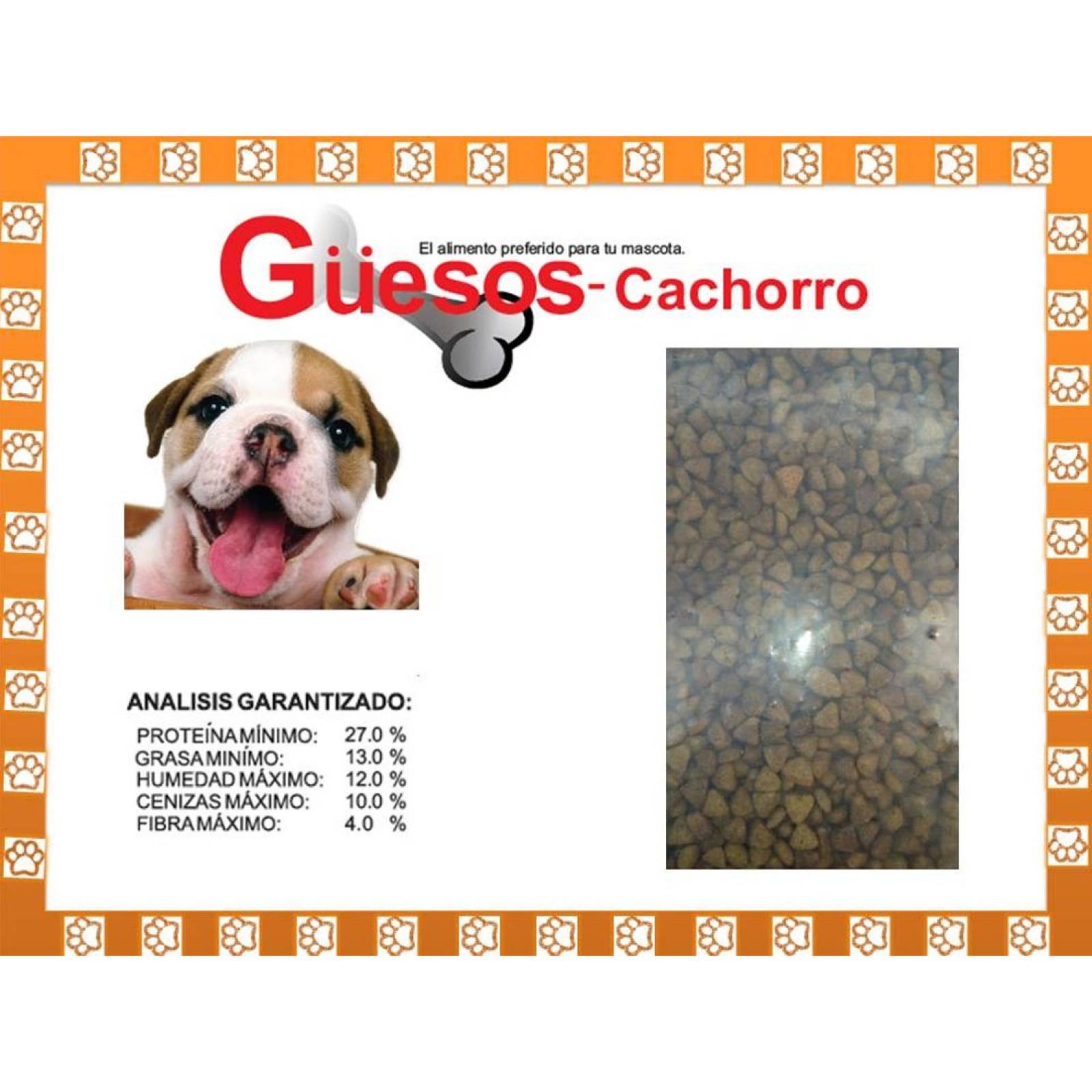 Croquetas Güesos Alimento Perro Cachorro 20 kg