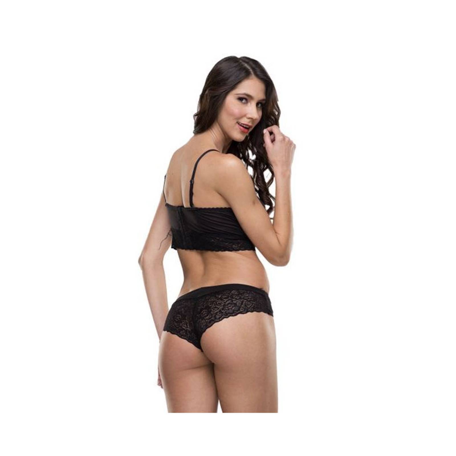 Conjunto Lencería Mujer JL11 Negro Valeria Intimates