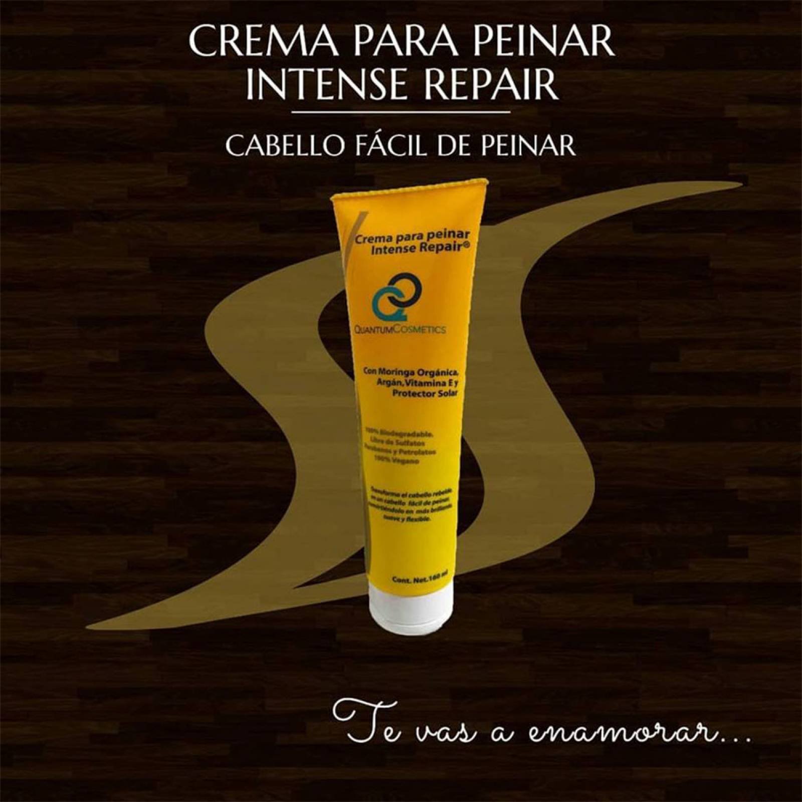 Kit Crema Peinar Cabello Repair 160ml 2pz Quantum Cosmetics
