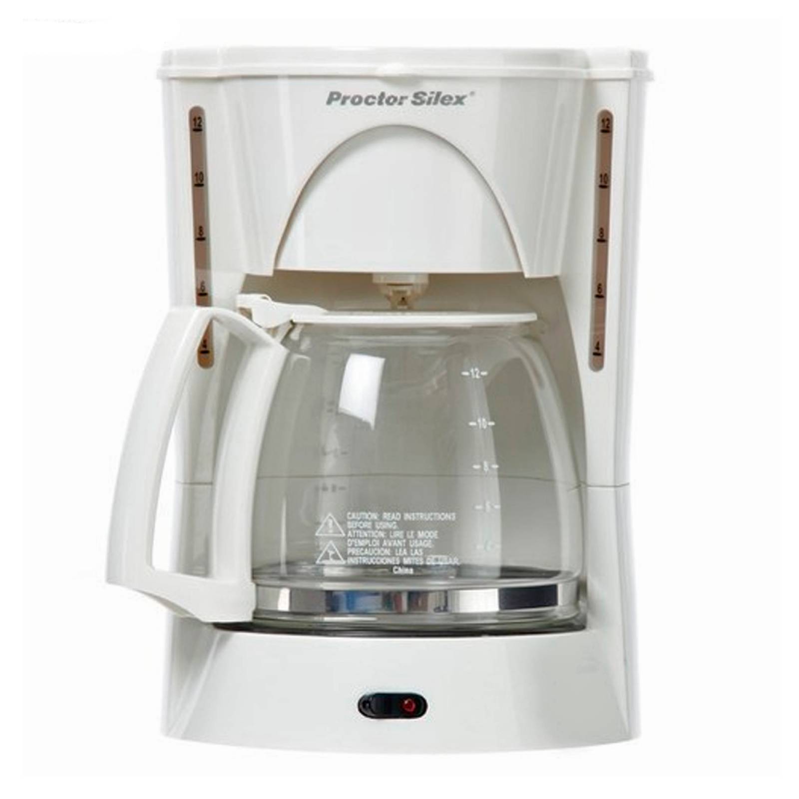 Cafetera Proctor Silex 12 tazas blanca