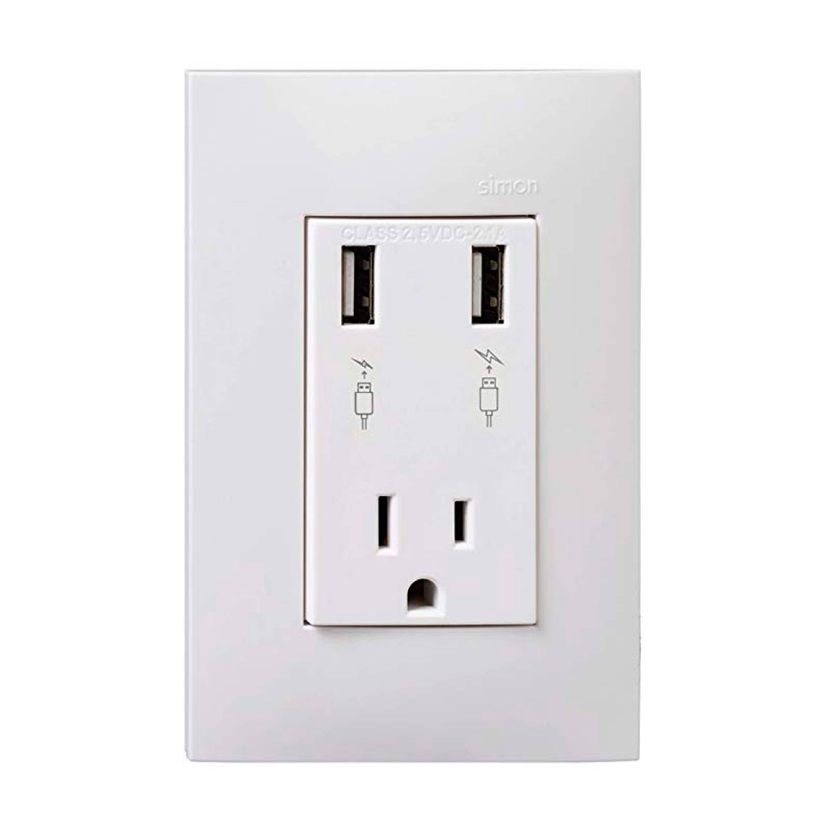 Steckdose Mit USB-A & USB-C Max. 3.400 MA Passend Für GIRA 55 E2 Silber