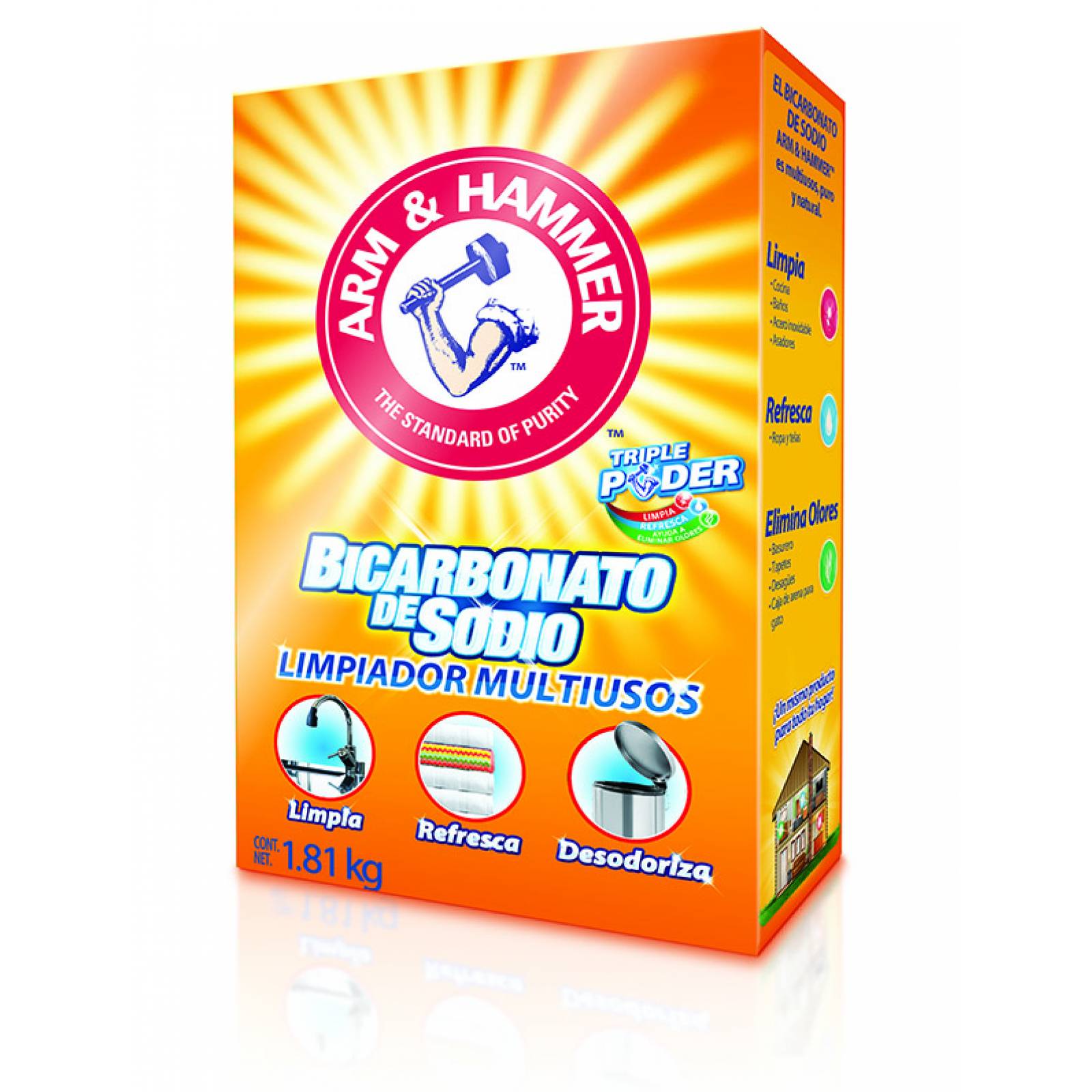 Bicarbonato de Sodio Limpiador Multiusos 1.8kg Arm & Hammer