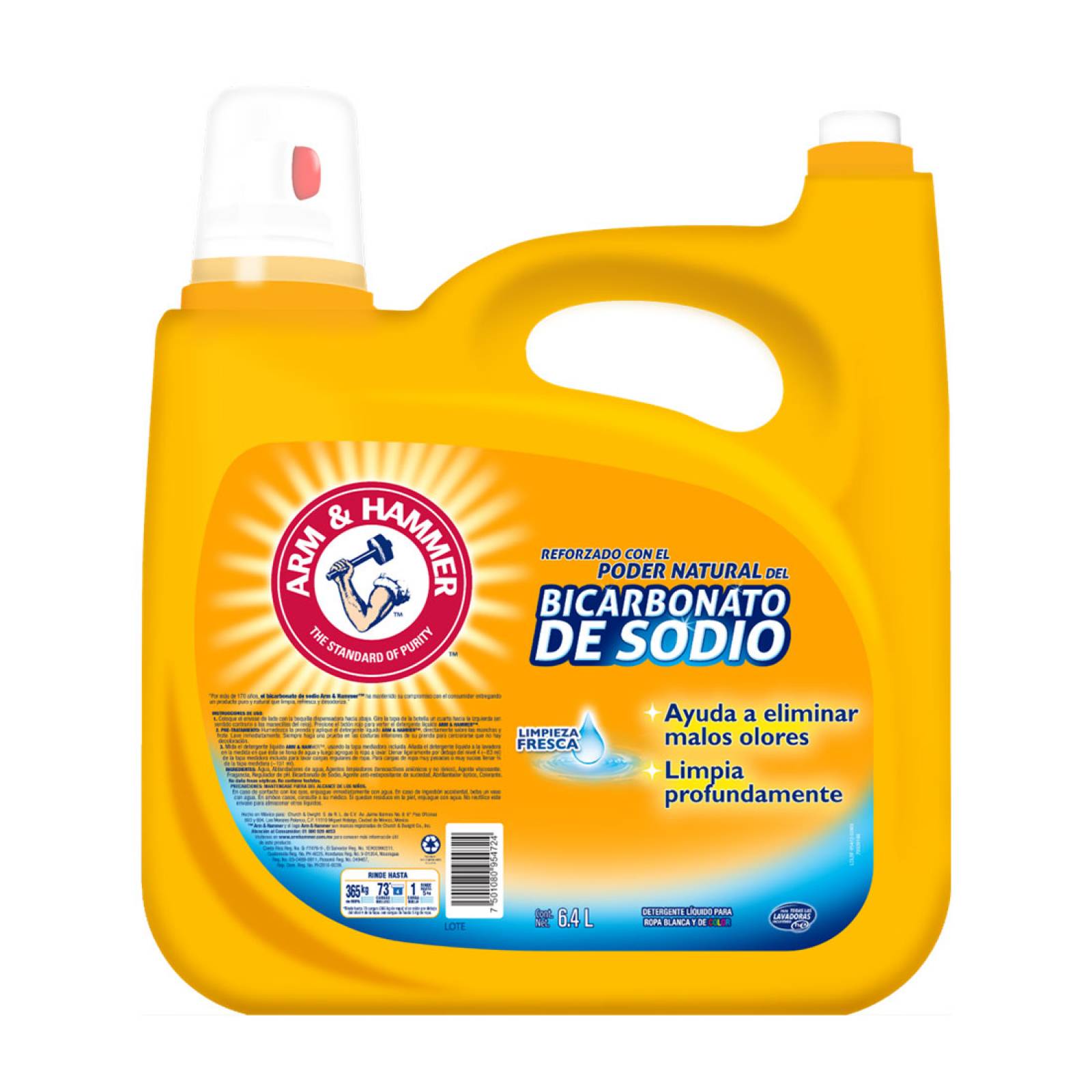 Detergente Líquido Fresca 6.4lt Arm & Hammer