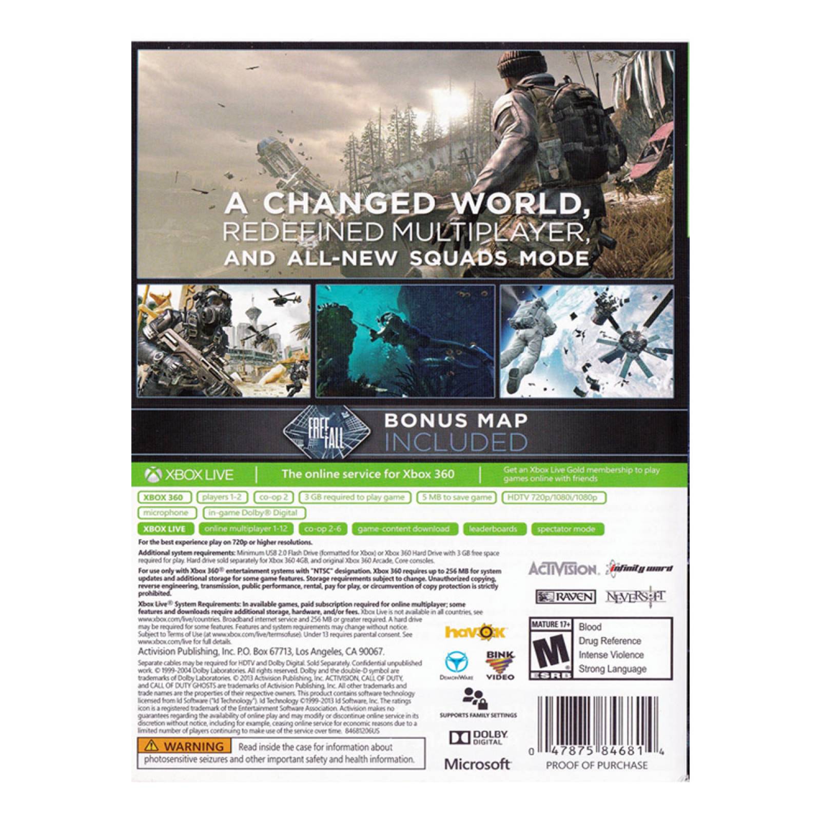 Juego Call of Duty Ghost Xbox 360 Ibushak Gaming