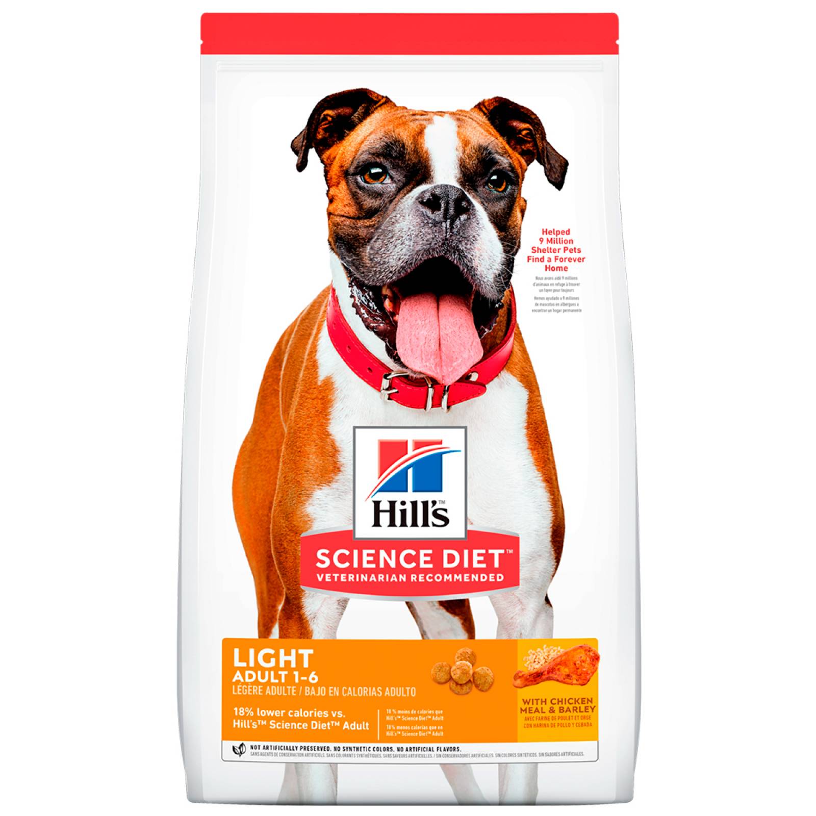 Alimento Perro Croquetas Adulto Light 7.9 Kg Hills