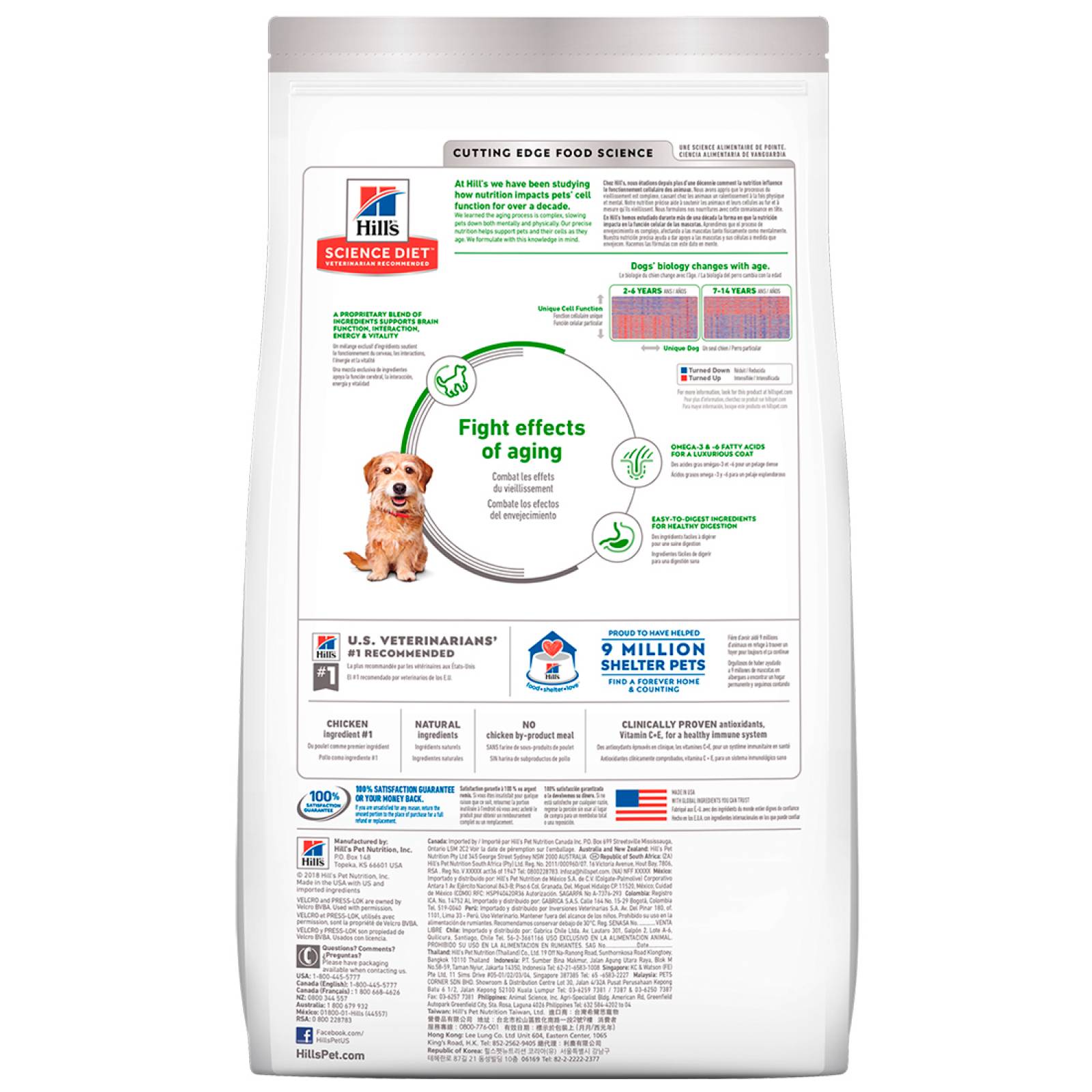 Alimento Perro Croquetas Raza pequeña Adulto 1.5 Kg Hills