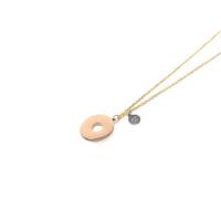 Collar Hombre Dona Dorada Acero Unitalla Crs02 Sarosa