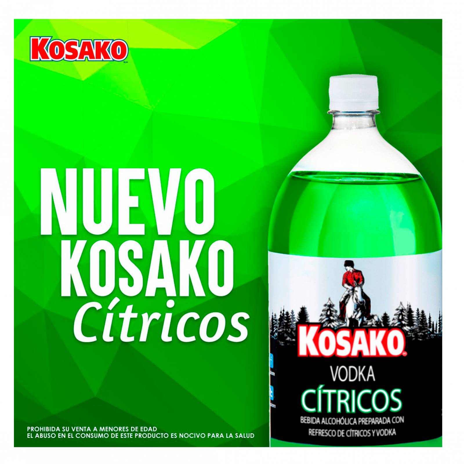 Bebida Vodka Cítricos 2 lts Kosako