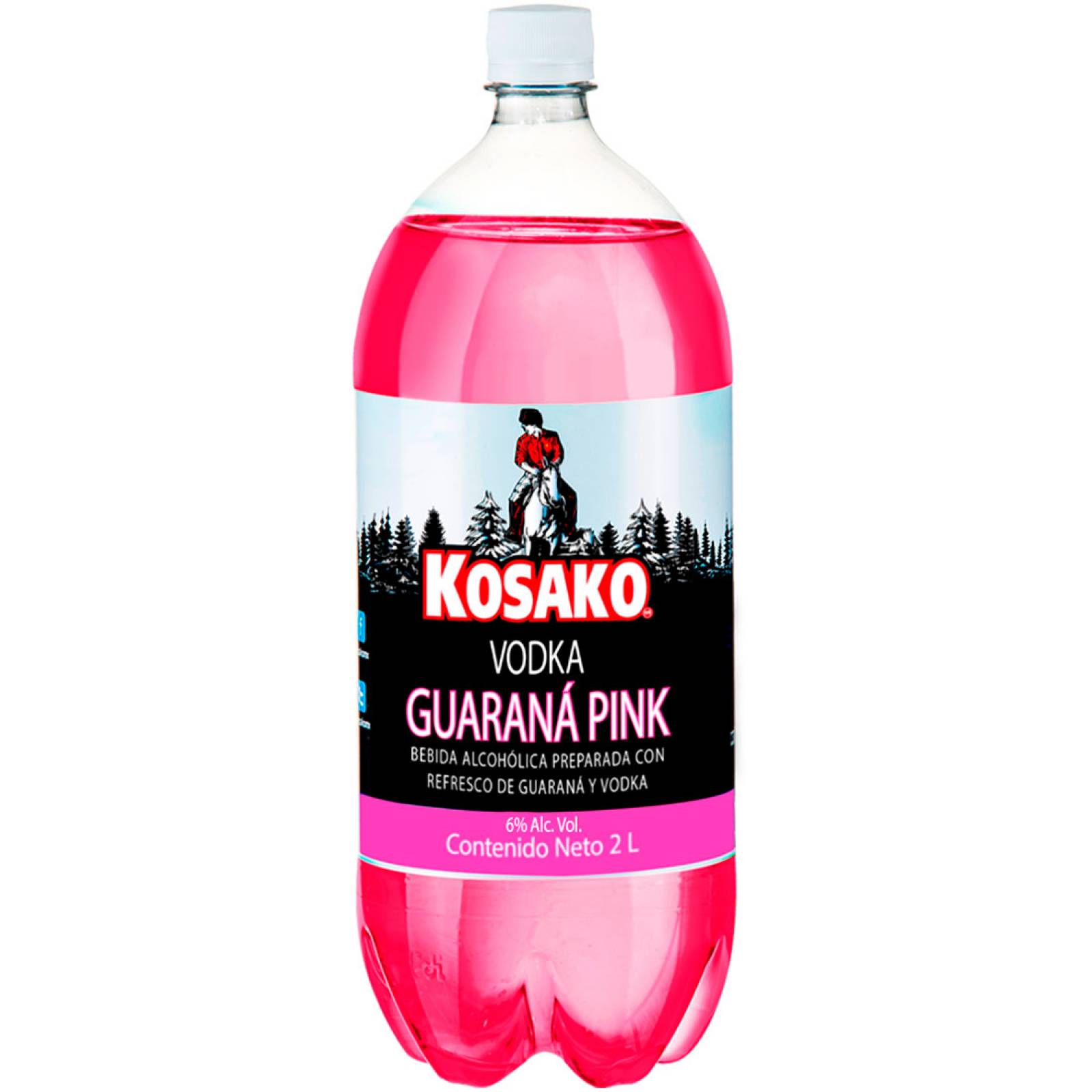 Bebida Vodka Guaraná Pink 2lts Kosako