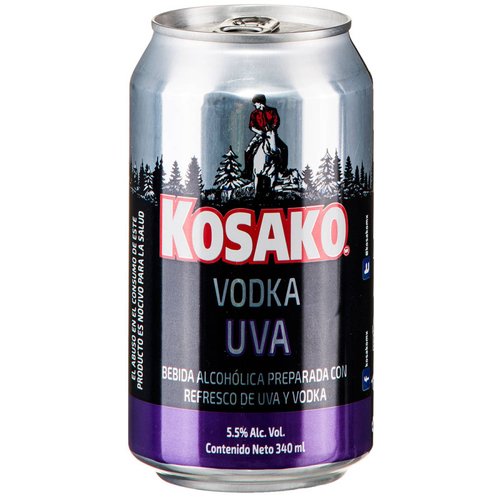 Bebida Vodka Sabor Uva 340 ml 1304 Kosako