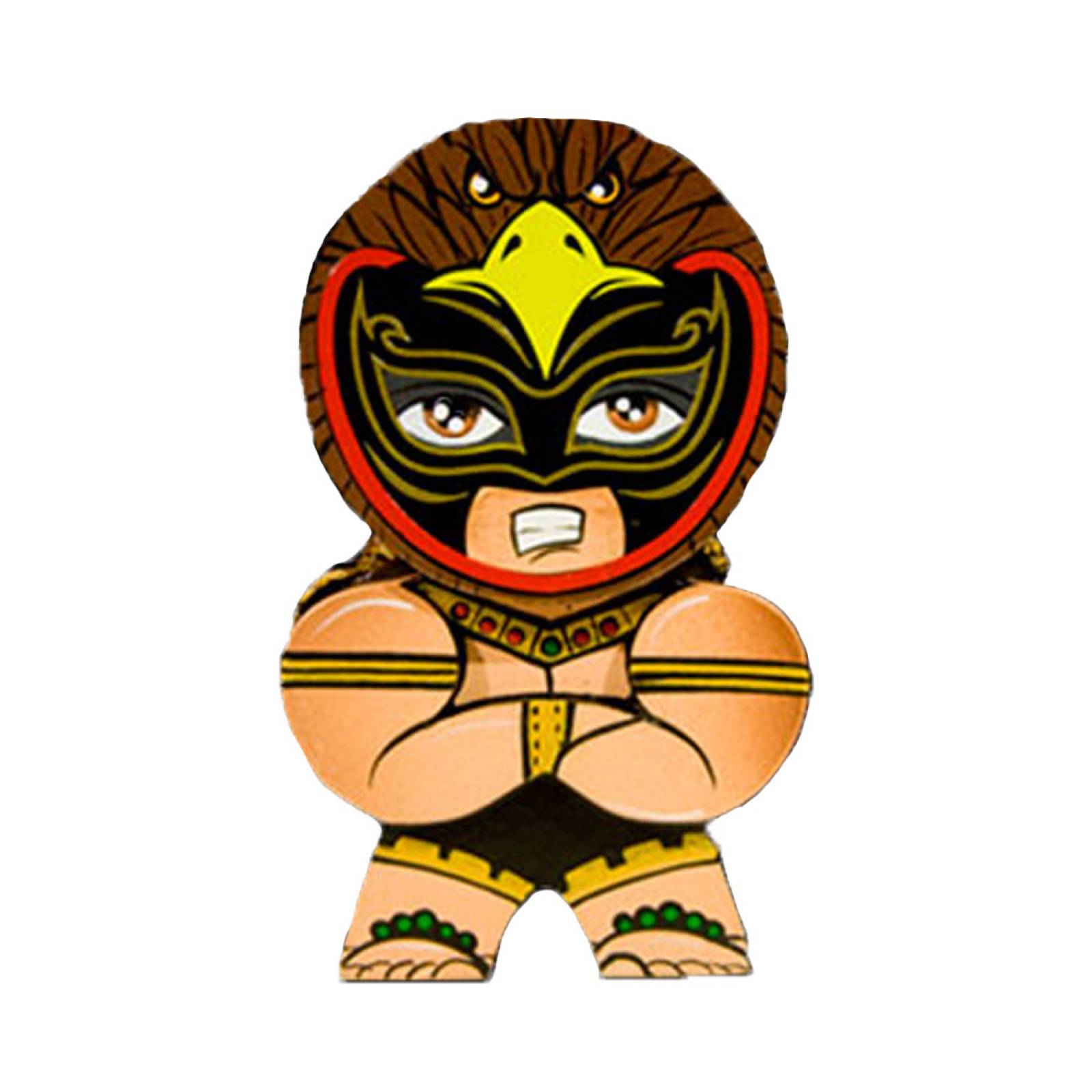 Figura Artesanal 10 cm Luchador Guerrero Aguila Neografika