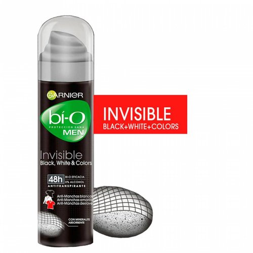Desodorante Bi-O Invisible Toque Seco Spray Hombre Garnier